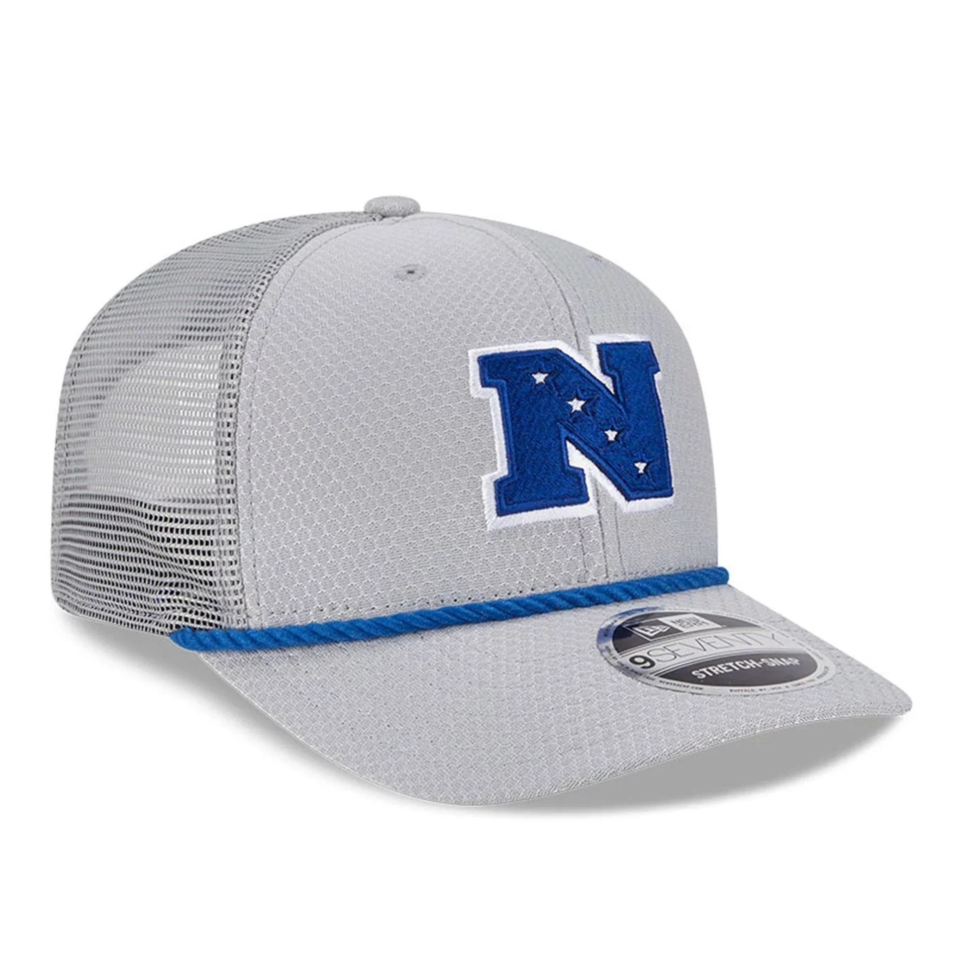 NFL Pro Bowl 2025 NFC Logo Grey 9SEVENTY Trucker Stretch Snap Cap - Image 3