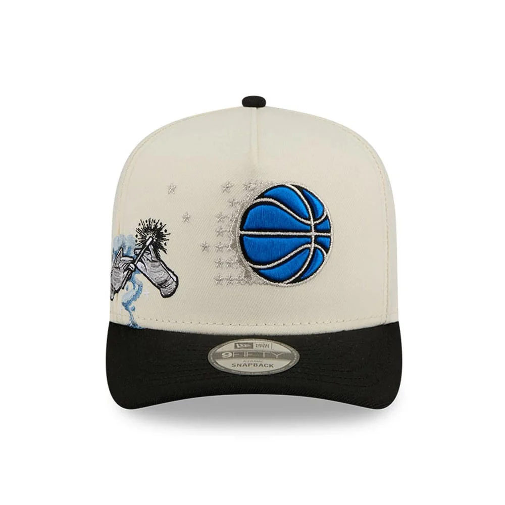 Orlando Magic NBA Black 9FIFTY A-Frame Snapback Adjustable Cap - Image 3