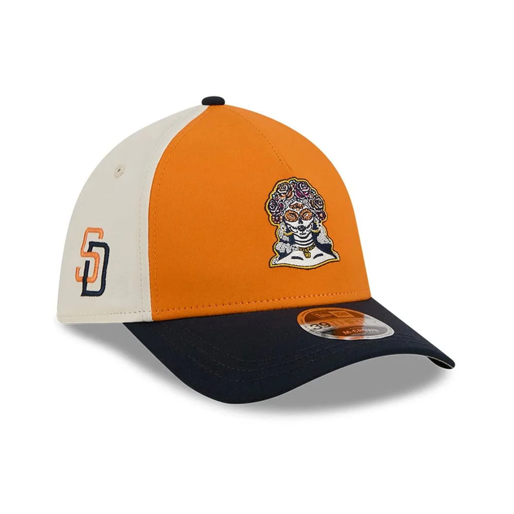 Padres MLB City Connect Orange 39THIRTY M-Crown A-Frame Stretch Fit Cap