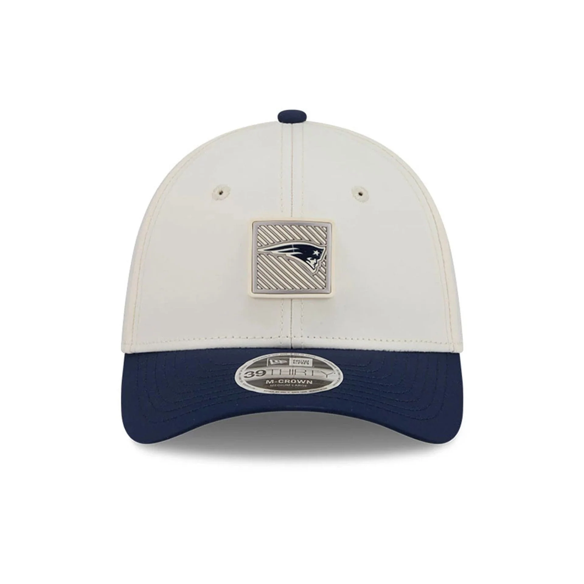 Patriots NFL Training 2026 White 39THIRTY M-Crown Stretch Fit Cap - Image 2