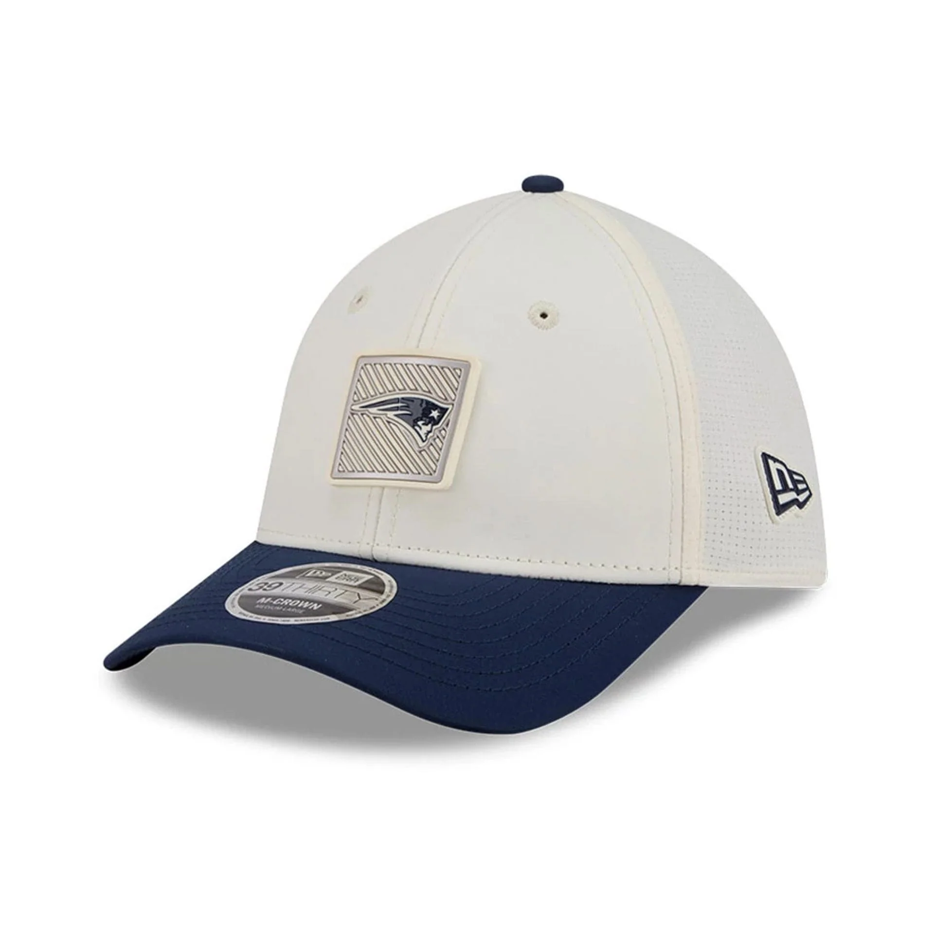 Patriots NFL Training 2026 White 39THIRTY M-Crown Stretch Fit Cap - Image 3