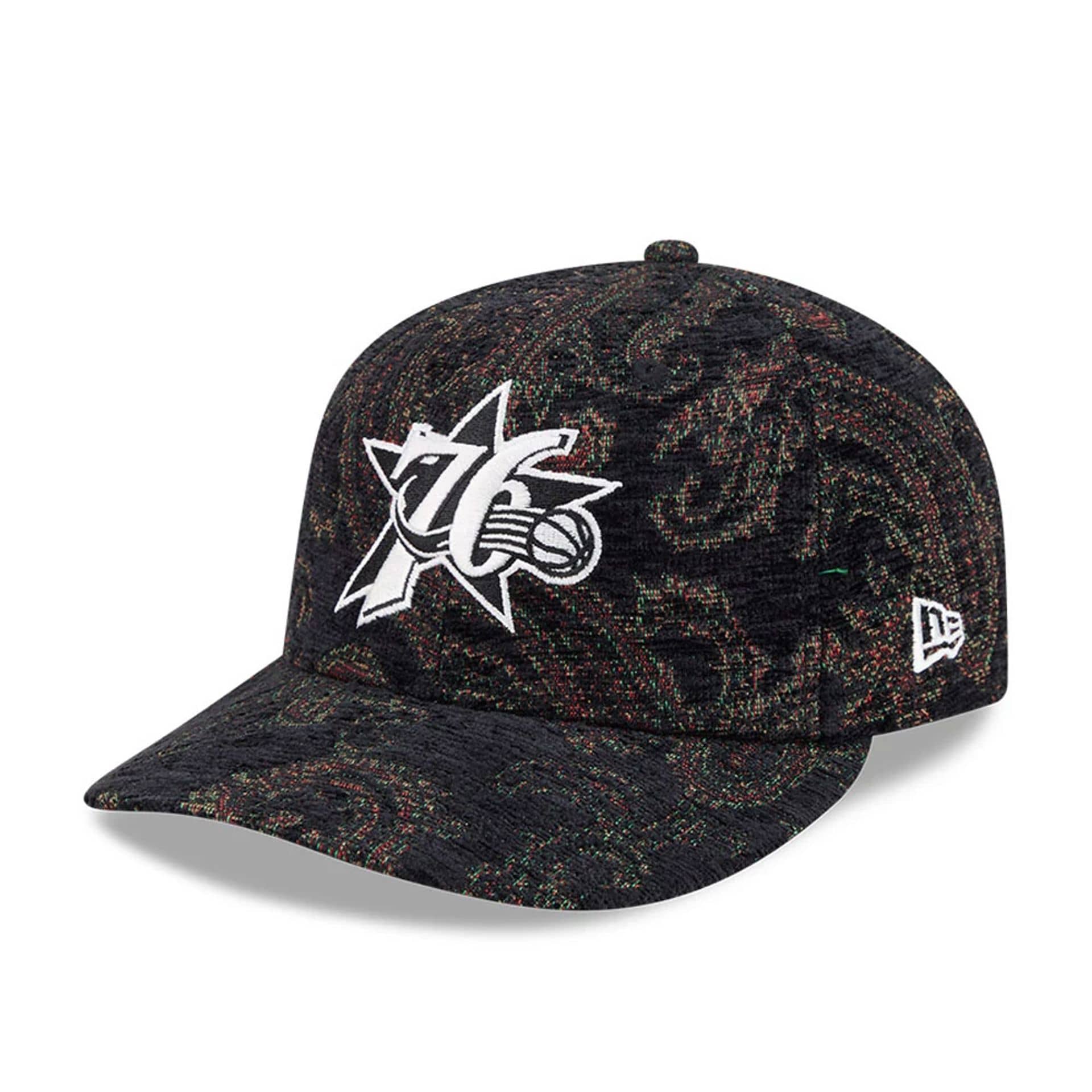 Philadelphia 76ers NBA Jacquard Chenille Black 59FIFTY Fitted Cap