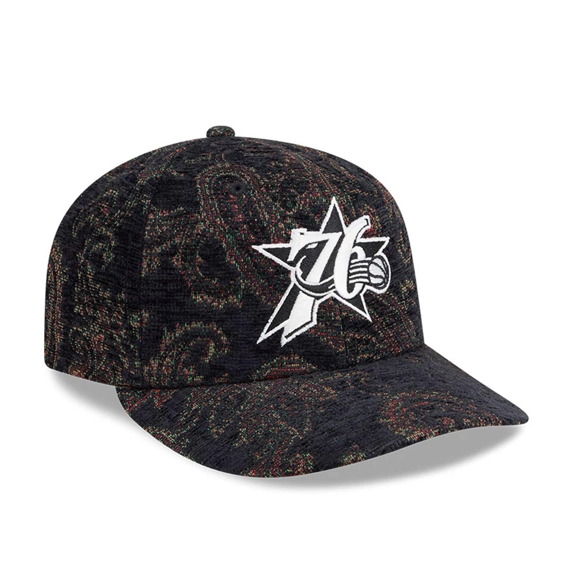 Philadelphia 76ers NBA Jacquard Chenille Black 59FIFTY Fitted Cap - Image 4
