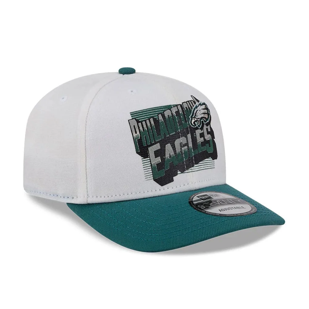 Philadelphia Eagles NFL Duck Cloth White 9SEVENTY Stretch Snap Cap - Image 3