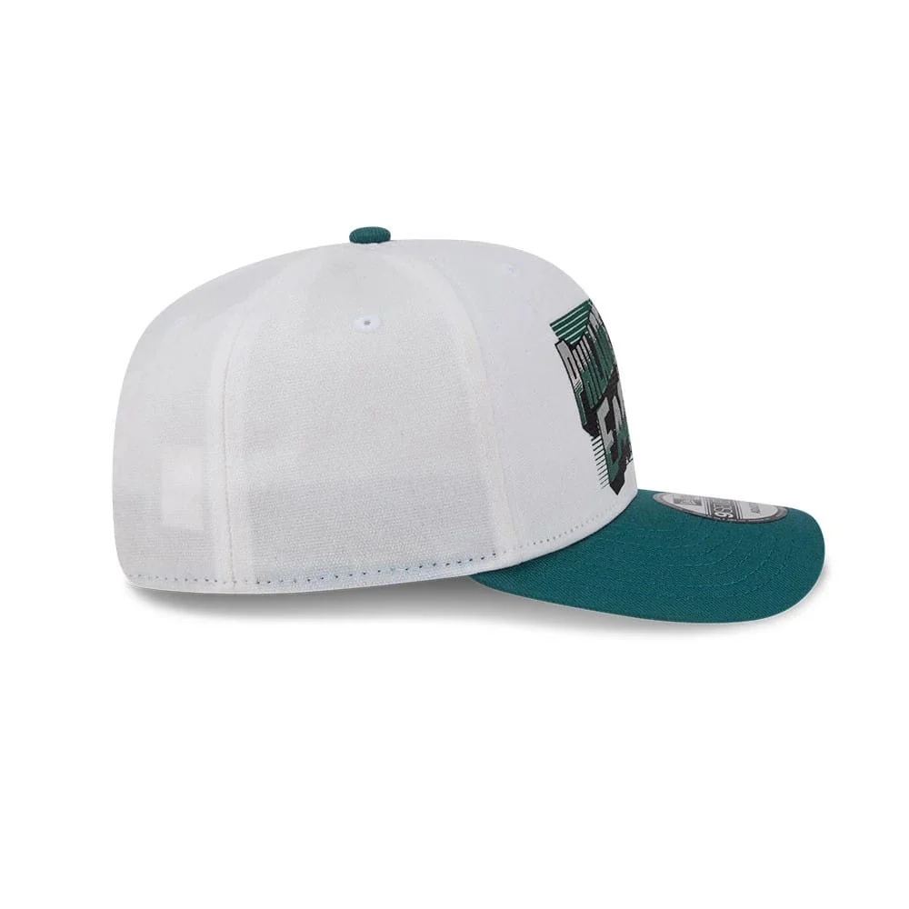 Philadelphia Eagles NFL Duck Cloth White 9SEVENTY Stretch Snap Cap - Image 5