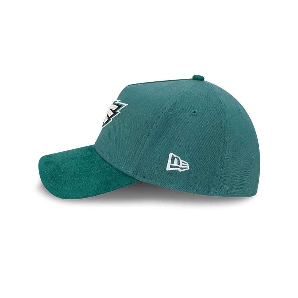 Philadelphia Eagles NFL Suede Dark Green 39THIRTY A-Frame Stretch Fit Cap - Image 5