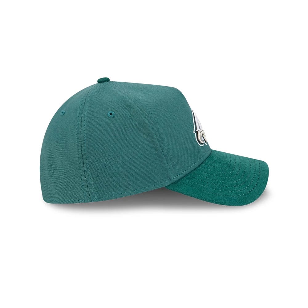 Philadelphia Eagles NFL Suede Dark Green 39THIRTY A-Frame Stretch Fit Cap - Image 6