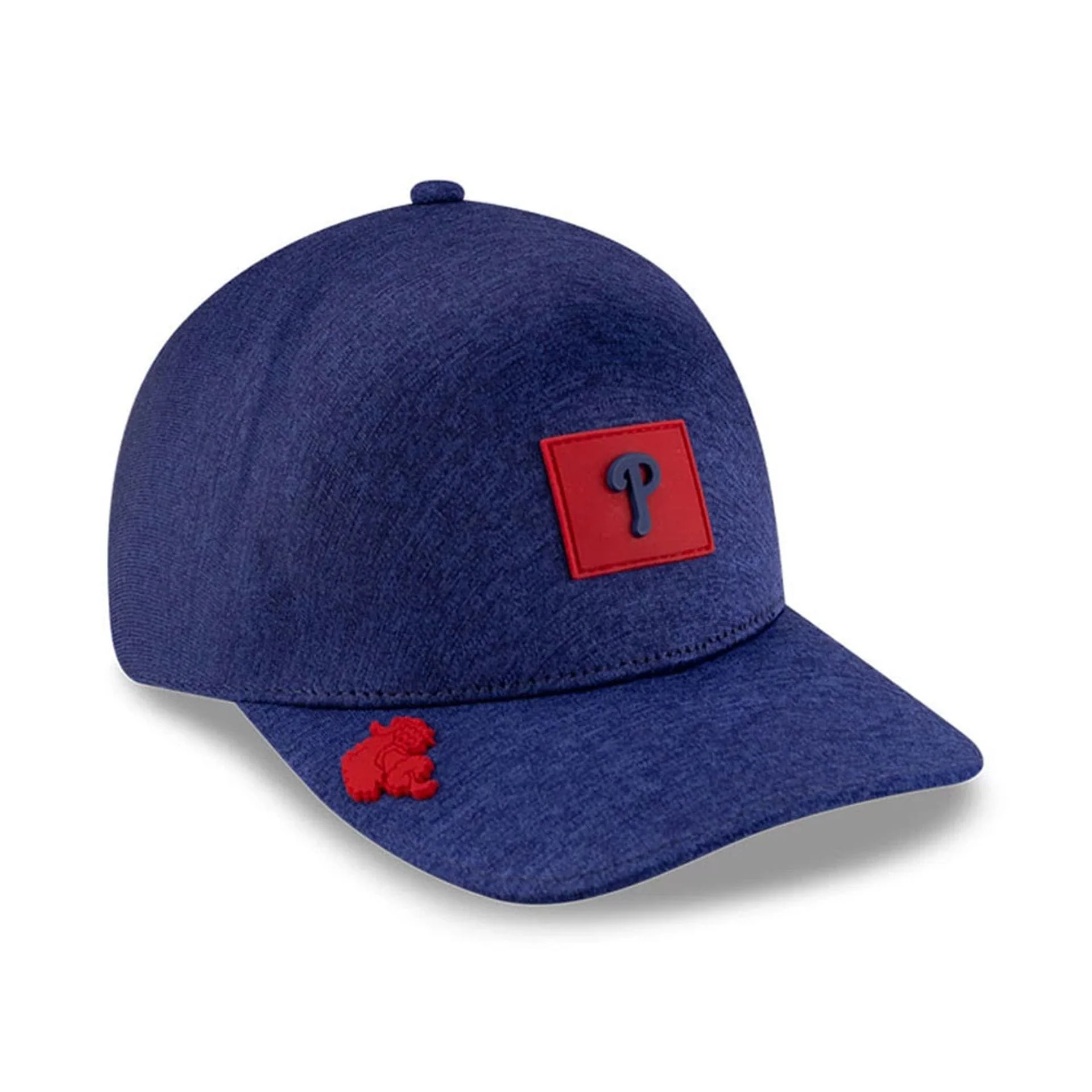 Philadelphia Phillies MLB Clubhouse Red 39THIRTY Infinity Stretch Fit Cap