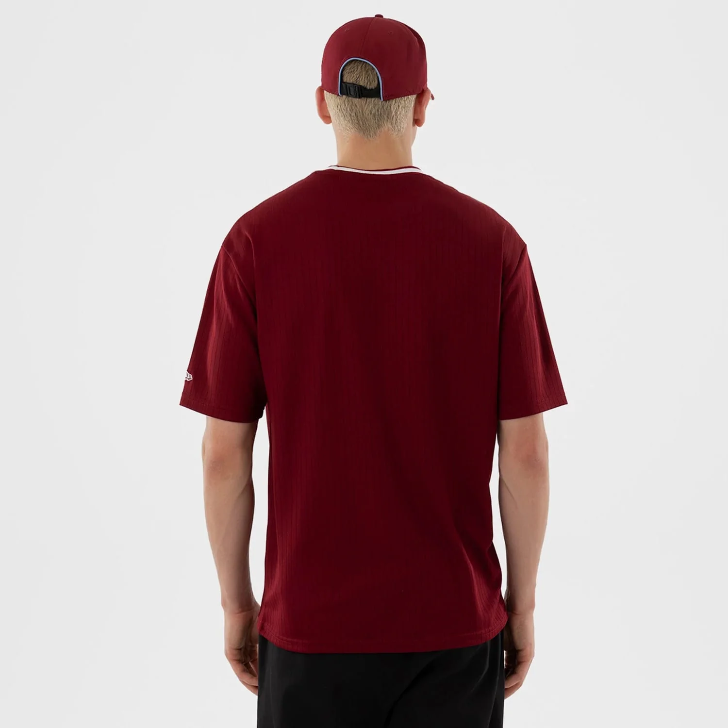 Philadelphia Phillies MLB Dark Red Oversized T-Shirt - Image 2