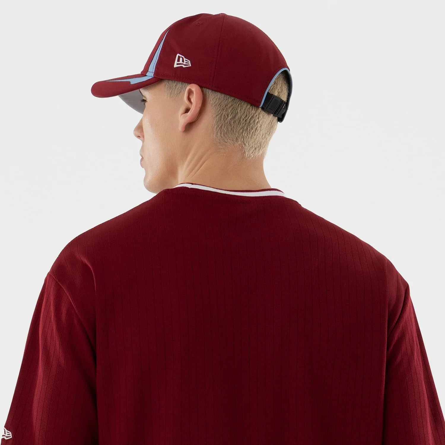 Philadelphia Phillies MLB Dark Red Oversized T-Shirt - Image 7