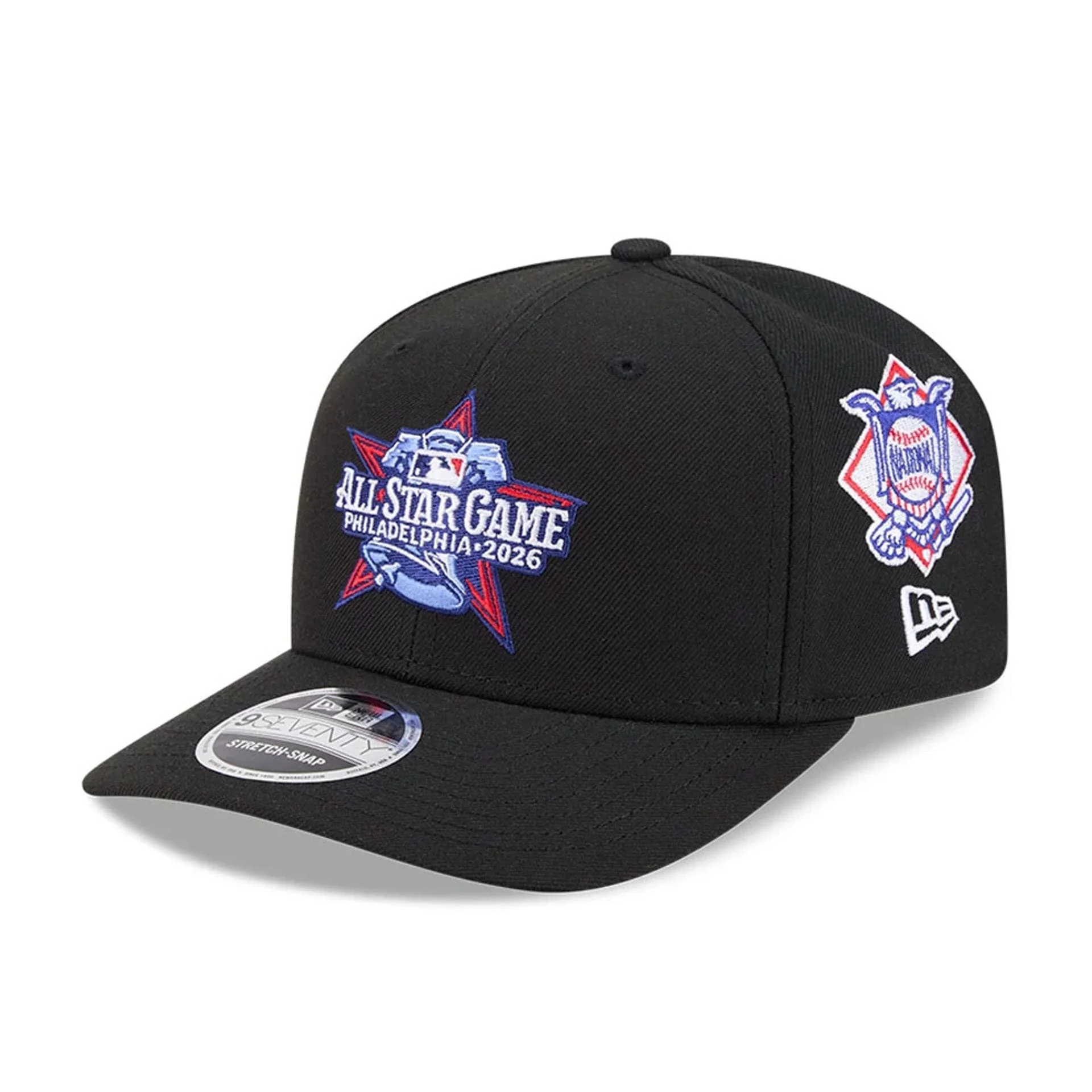 Phillies MLB All Star Game Black 9SEVENTY Stretch Snap Adjustable Cap
