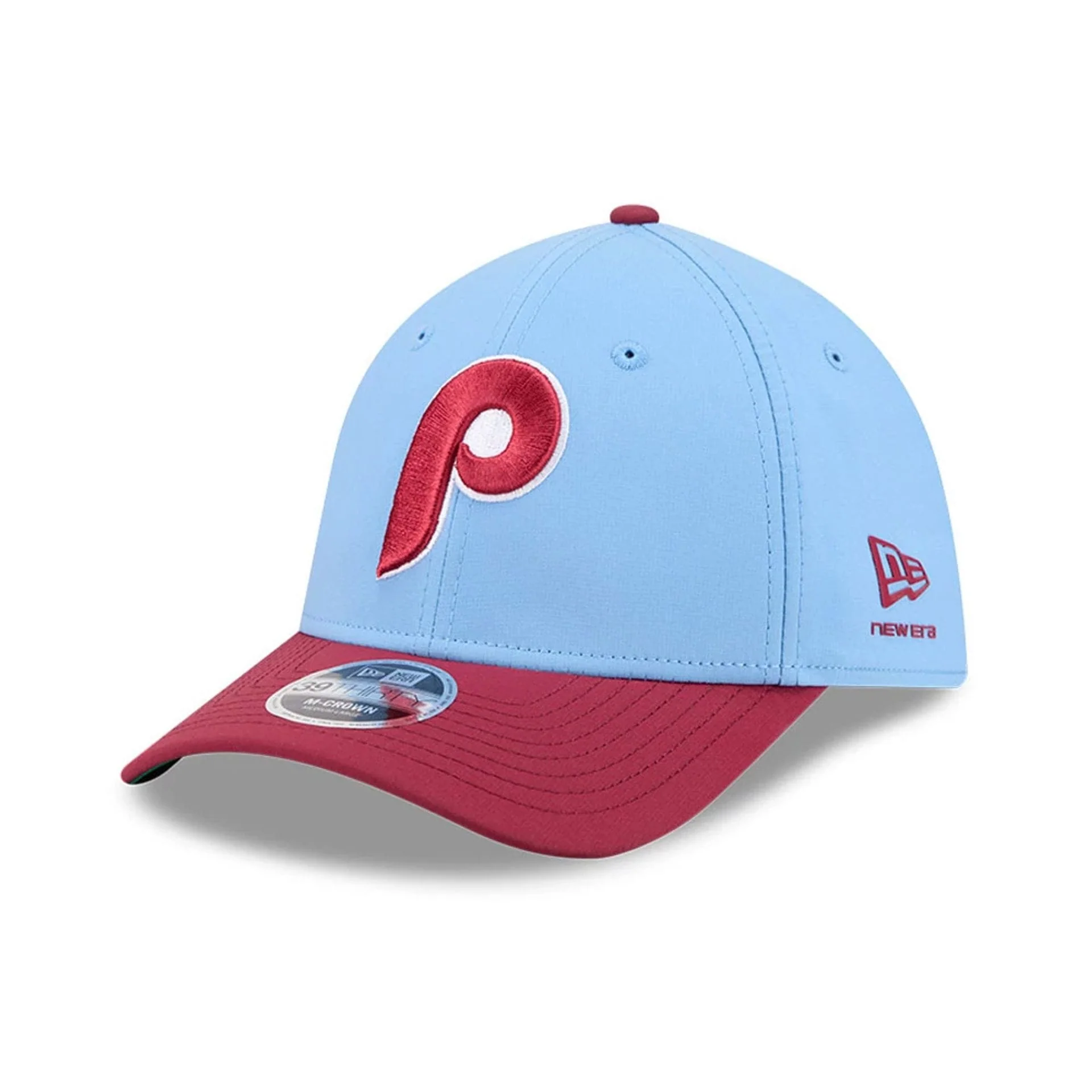 Phillies MLB All Star Game Pastel Blue 39THIRTY M-Crown Stretch Fit Cap - Image 4