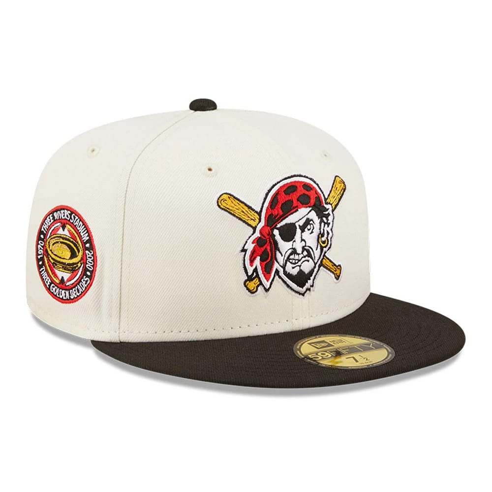 Pittsburgh Pirates Chrome White 59FIFTY Fitted Cap