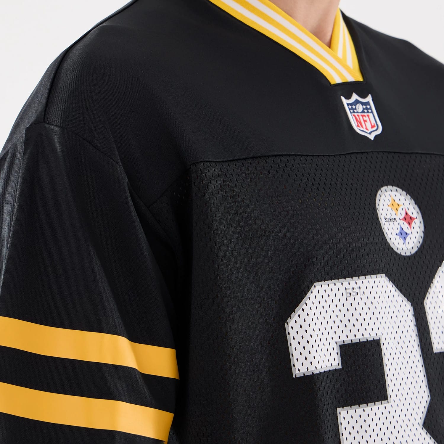 Pittsburgh Steelers NFL Mesh Black Mesh Jersey - Image 3