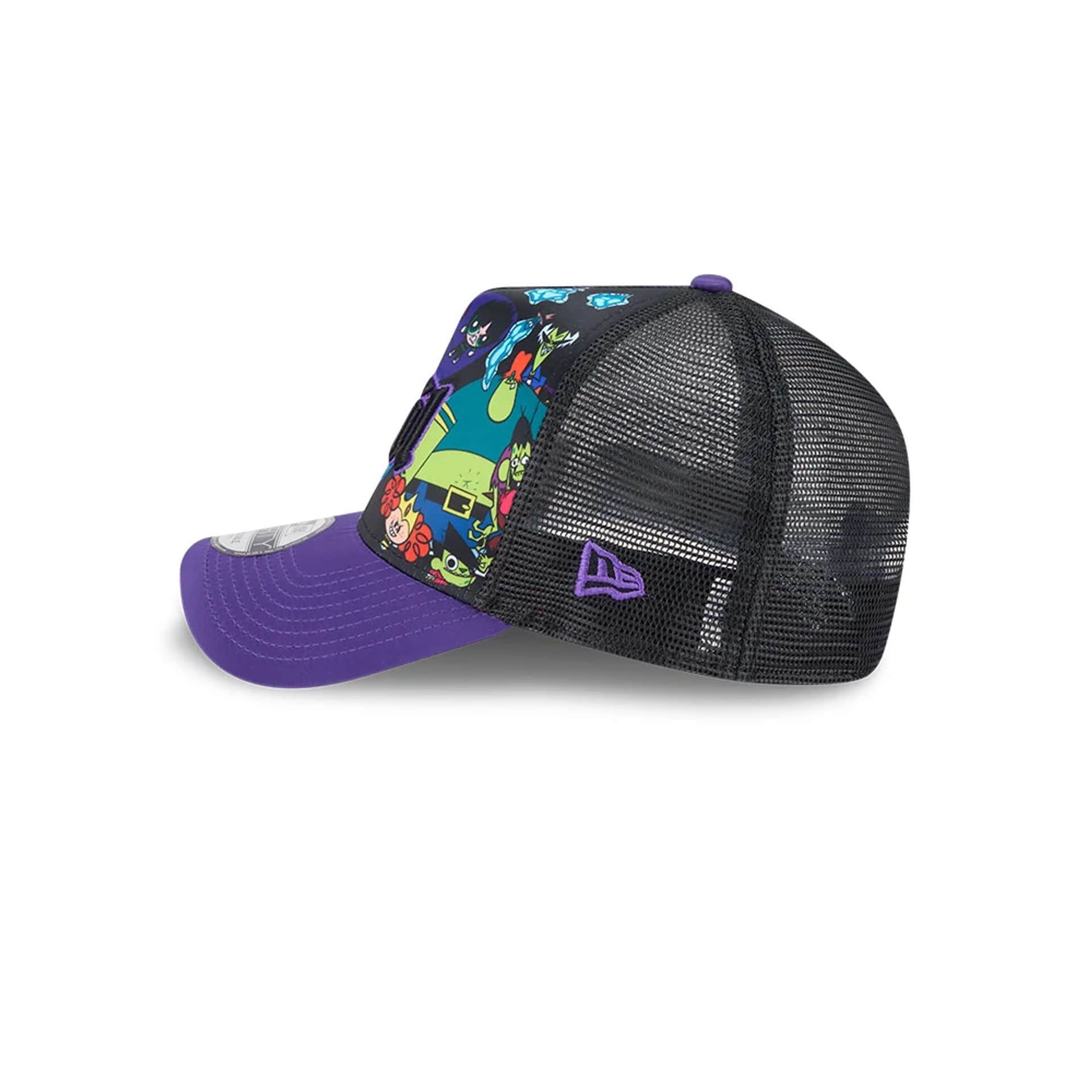 Power Puff Girls Black 9FORTY A-Frame Trucker Adjustable Cap - Image 6