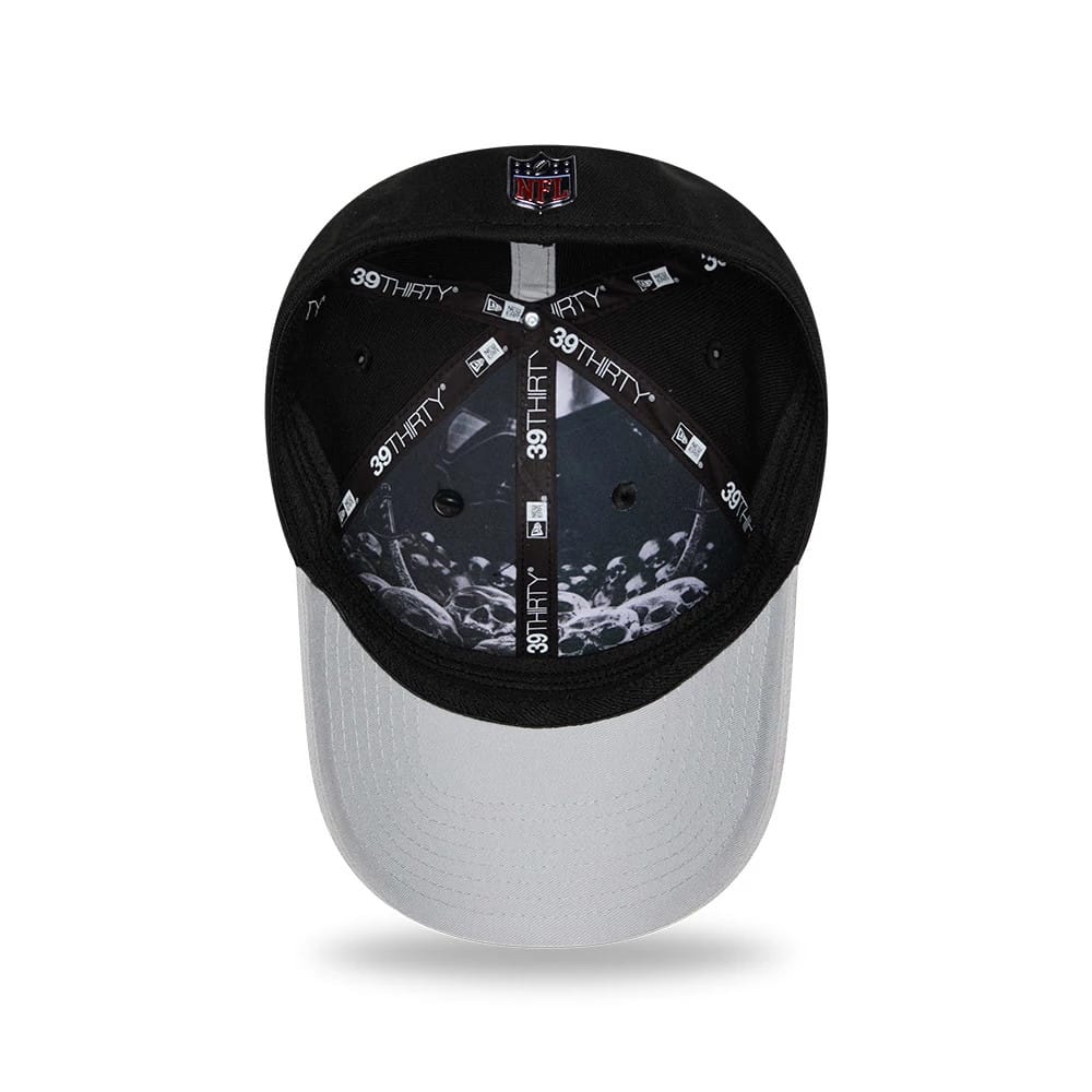 Raiders NFL Draft 2026 Black 39THIRTY M-Crown Stretch Fit Cap - Image 2