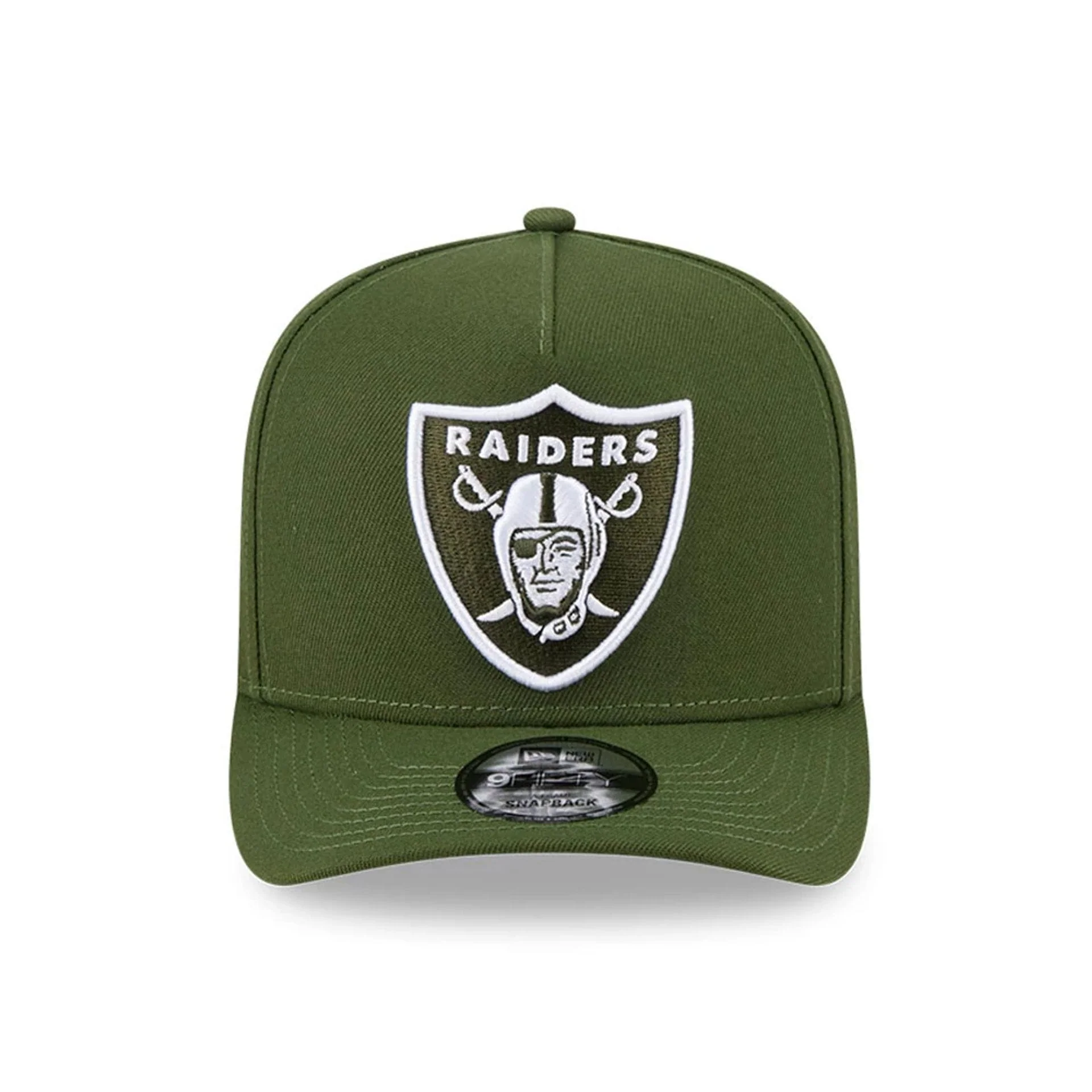 Raiders NFL Rifle Green 9FIFTY A-Frame Snapback Adjustable Cap - Image 3