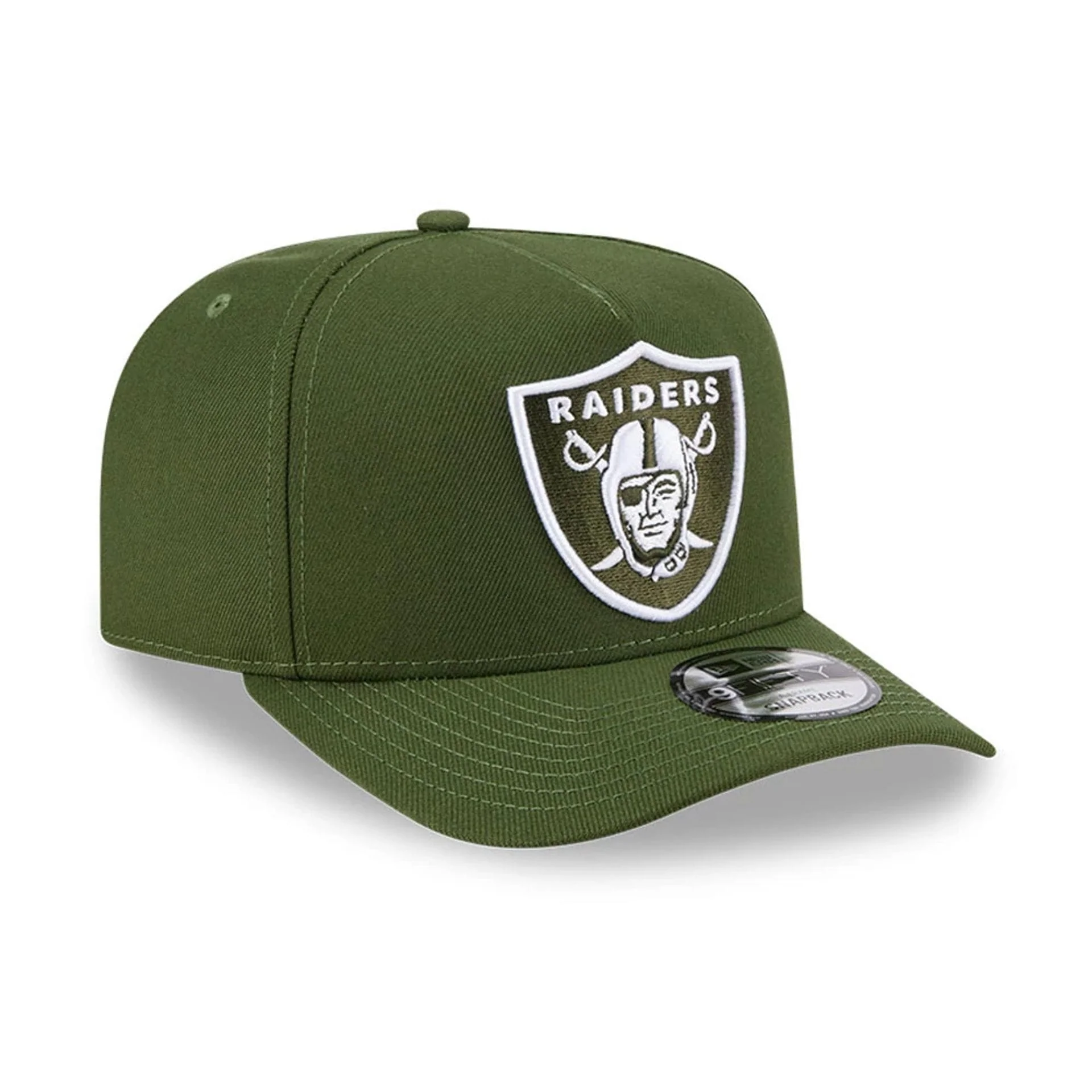 Raiders NFL Rifle Green 9FIFTY A-Frame Snapback Adjustable Cap - Image 4