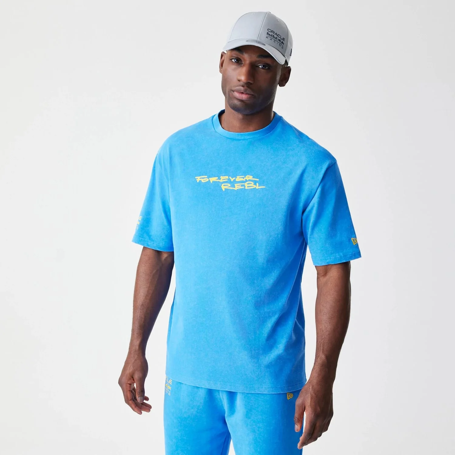 Red Bull Racing Back Graphic Blue Oversized T-Shirt