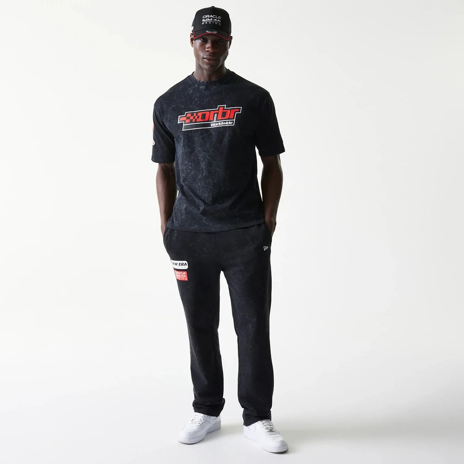 Red Bull Racing Graphic Black Oversized T-Shirt - Image 8