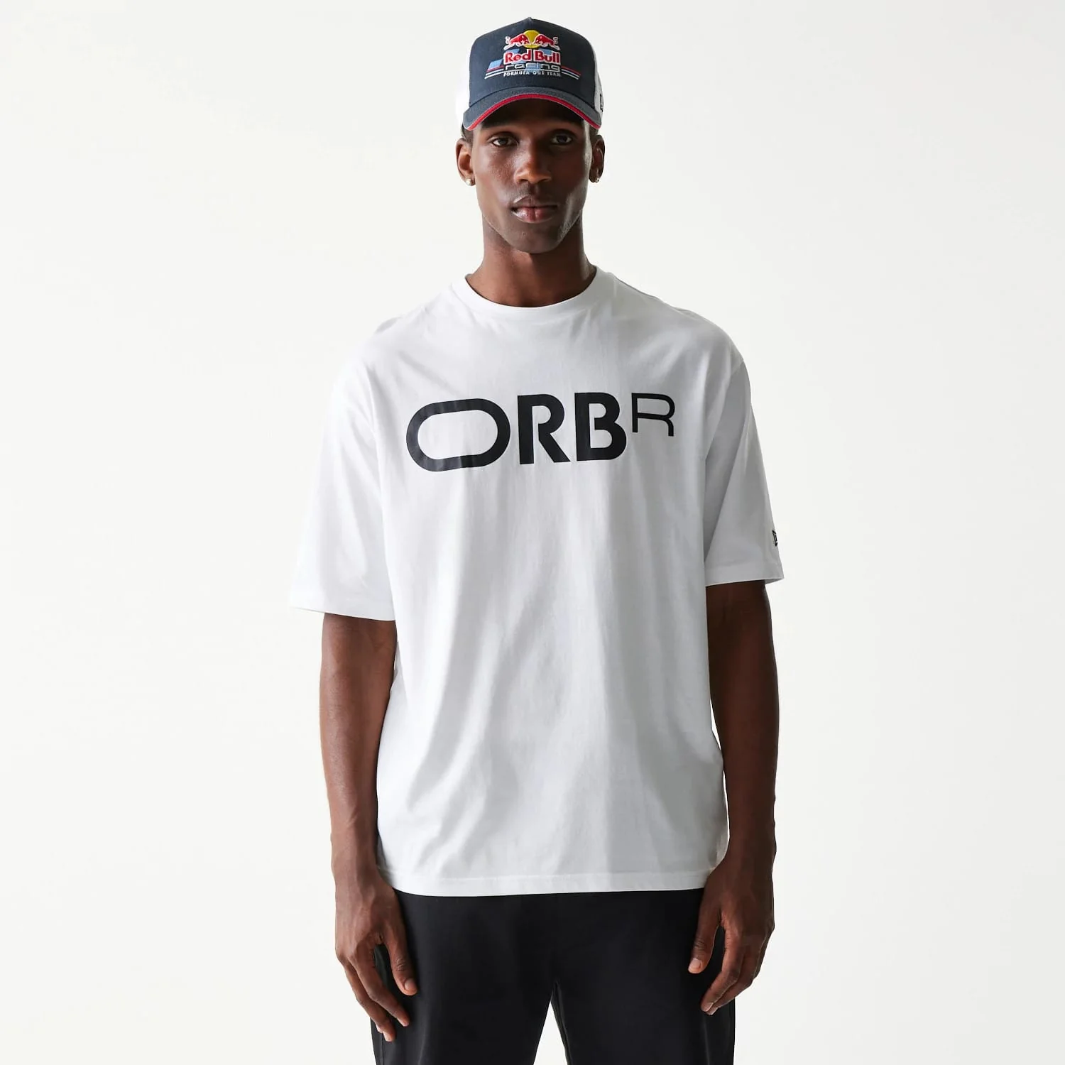 Red Bull Racing Profile White Oversized T-Shirt
