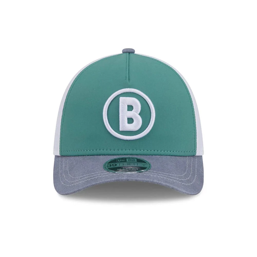 Red Sox MLB City Connect Dark Green 39THIRTY M-Crown A-Frame Stretch Fit Cap - Image 3