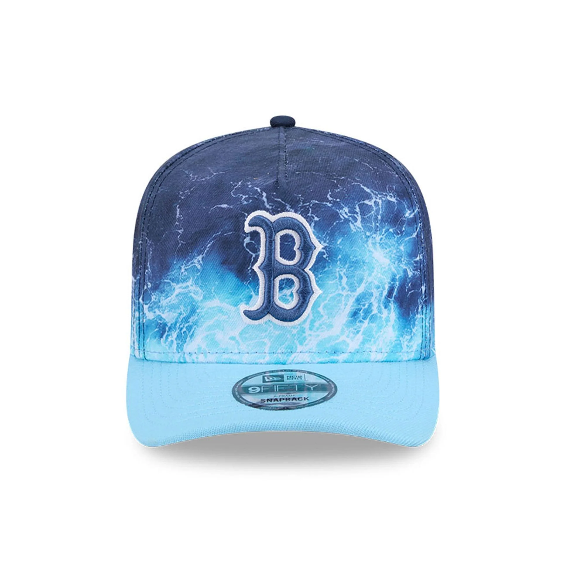Red Sox MLB Deep Water Pastel Blue 9FIFTY A-Frame Snapback Adjustable Cap - Image 3