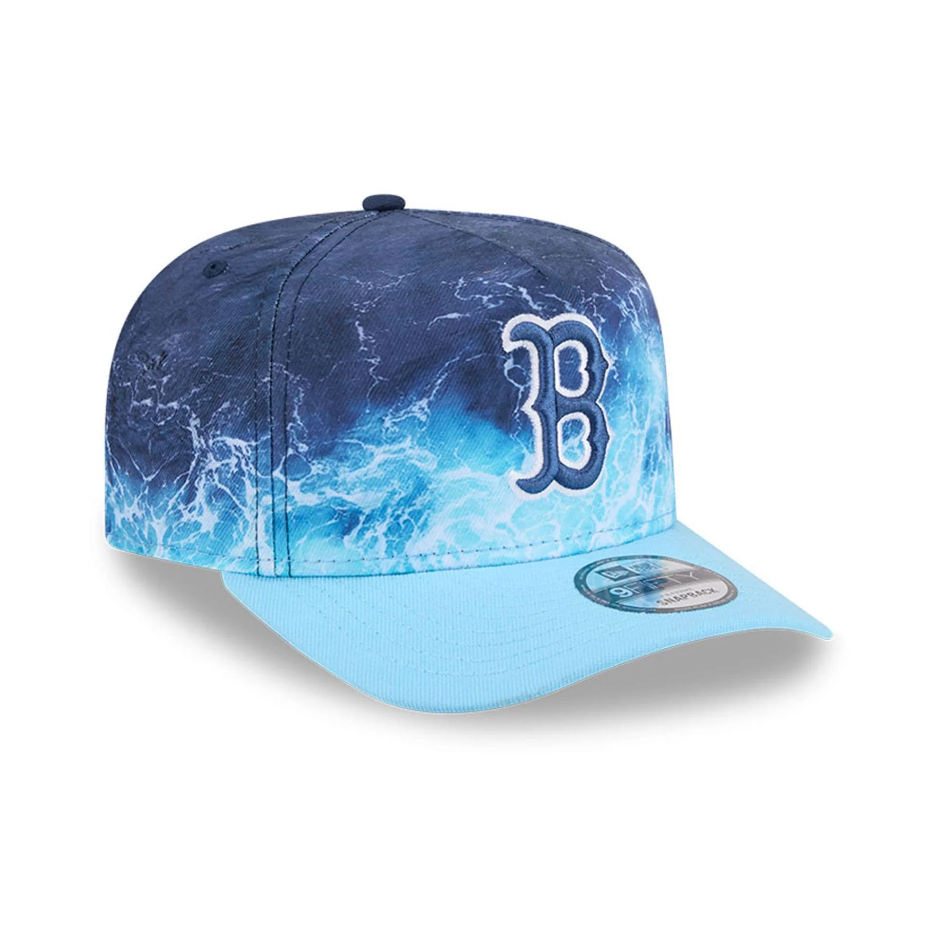 Red Sox MLB Deep Water Pastel Blue 9FIFTY A-Frame Snapback Adjustable Cap - Image 4
