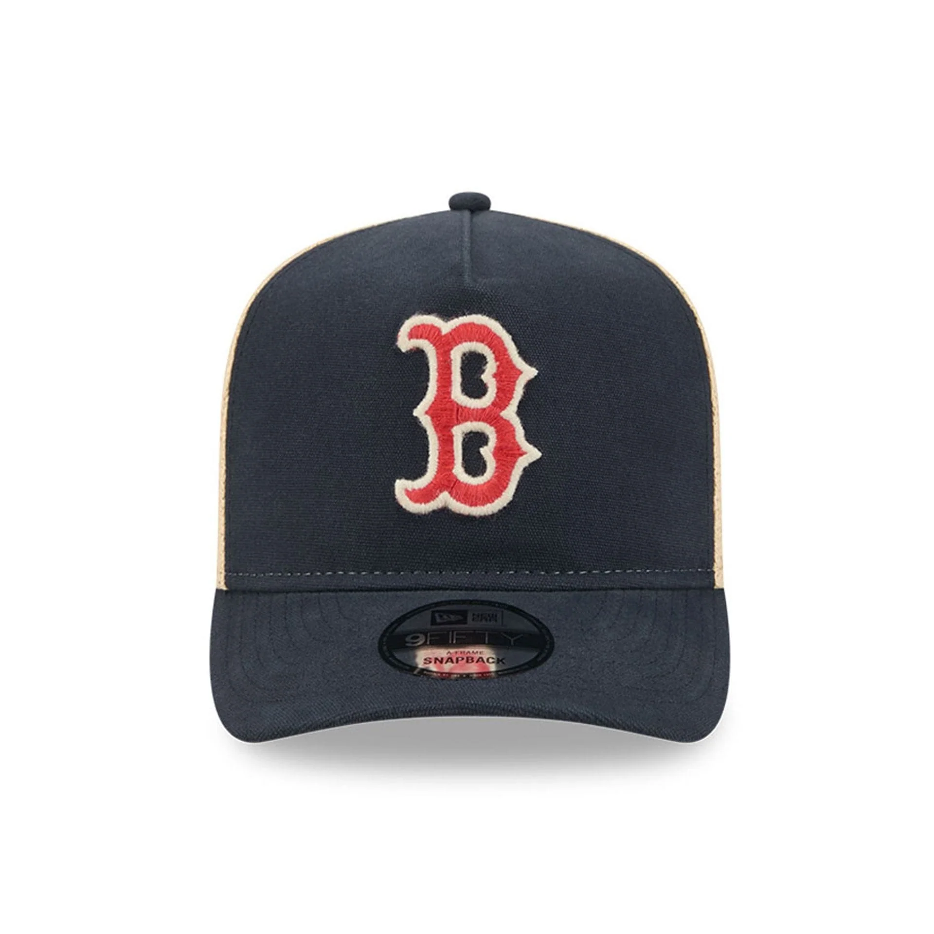 Red Sox MLB Grained Navy 9FIFTY A-Frame Snapback Adjustable Cap - Image 3