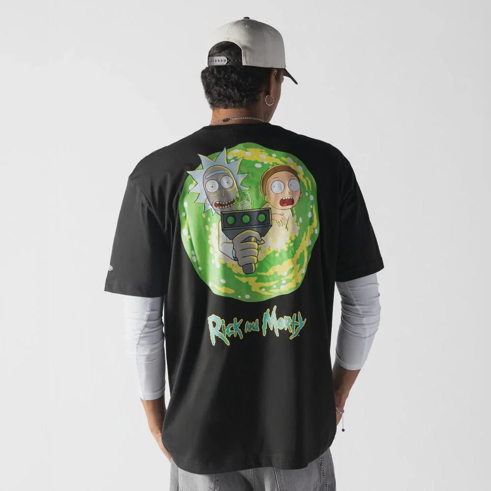 Rick And Morty Black T-Shirt - Image 2