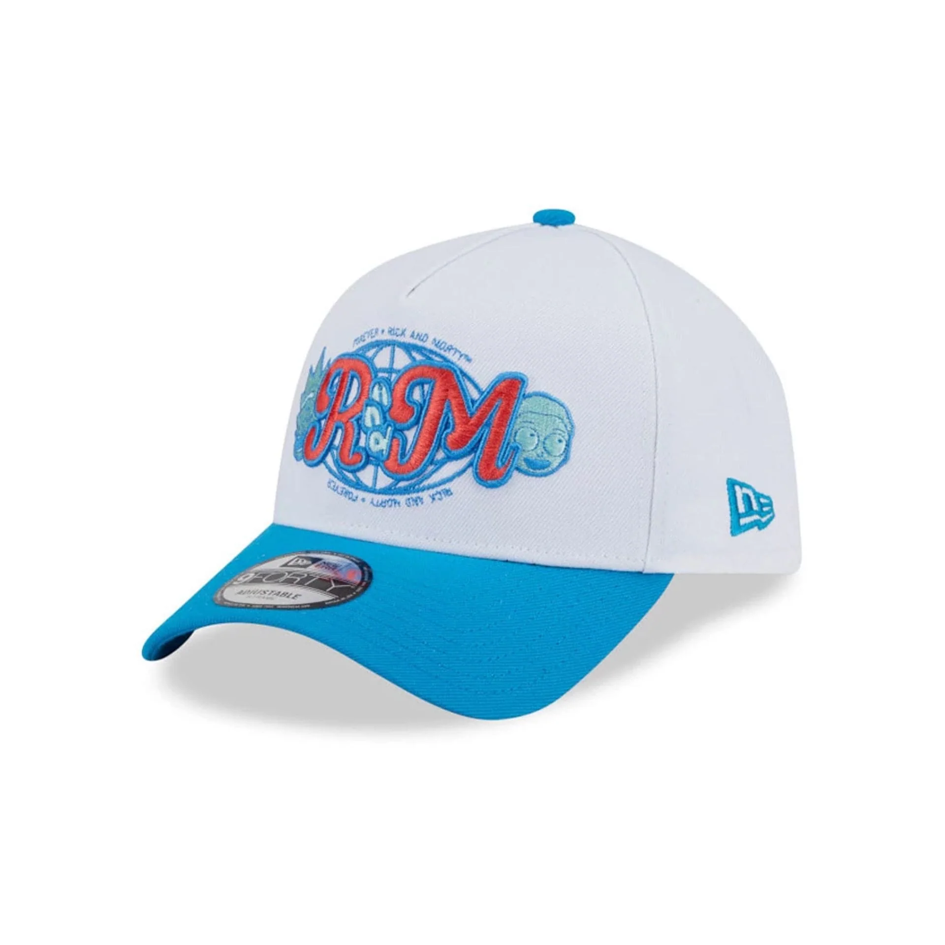 Rick And Morty White 9FORTY A-Frame Adjustable Cap