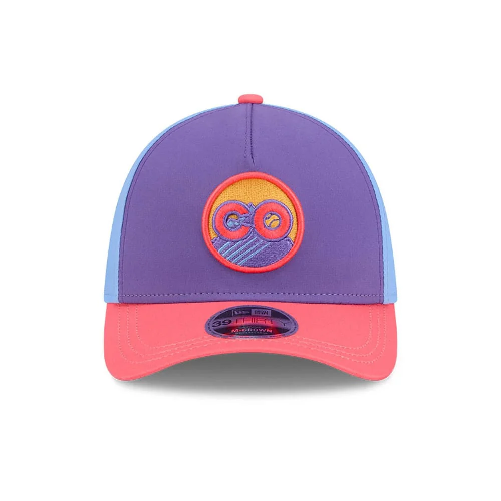 Rockies MLB City Connect Purple 39THIRTY M-Crown A-Frame Stretch Fit Cap - Image 3