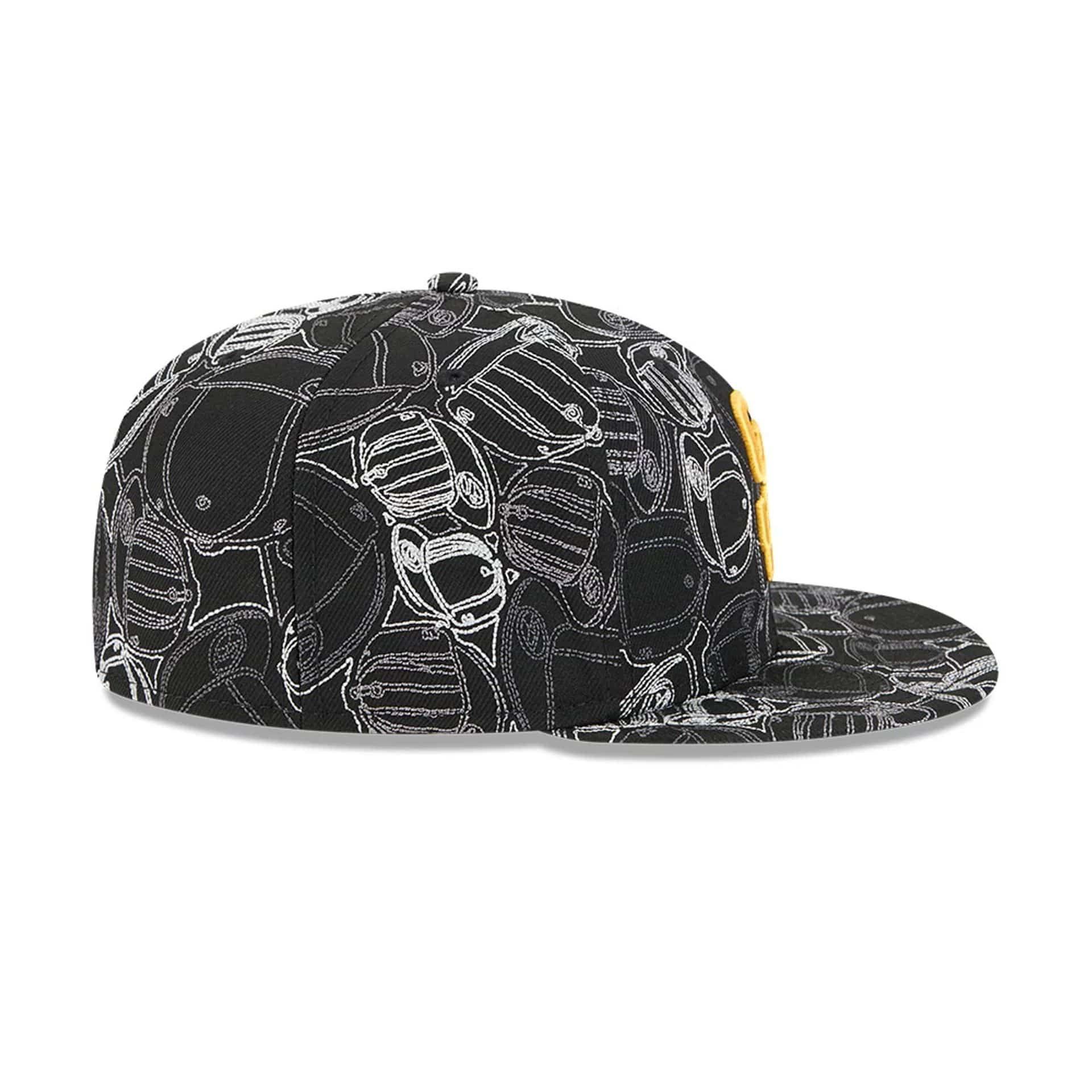 San Diego Padres MLB Cap Scramble Black 59FIFTY Fitted Cap - Image 7
