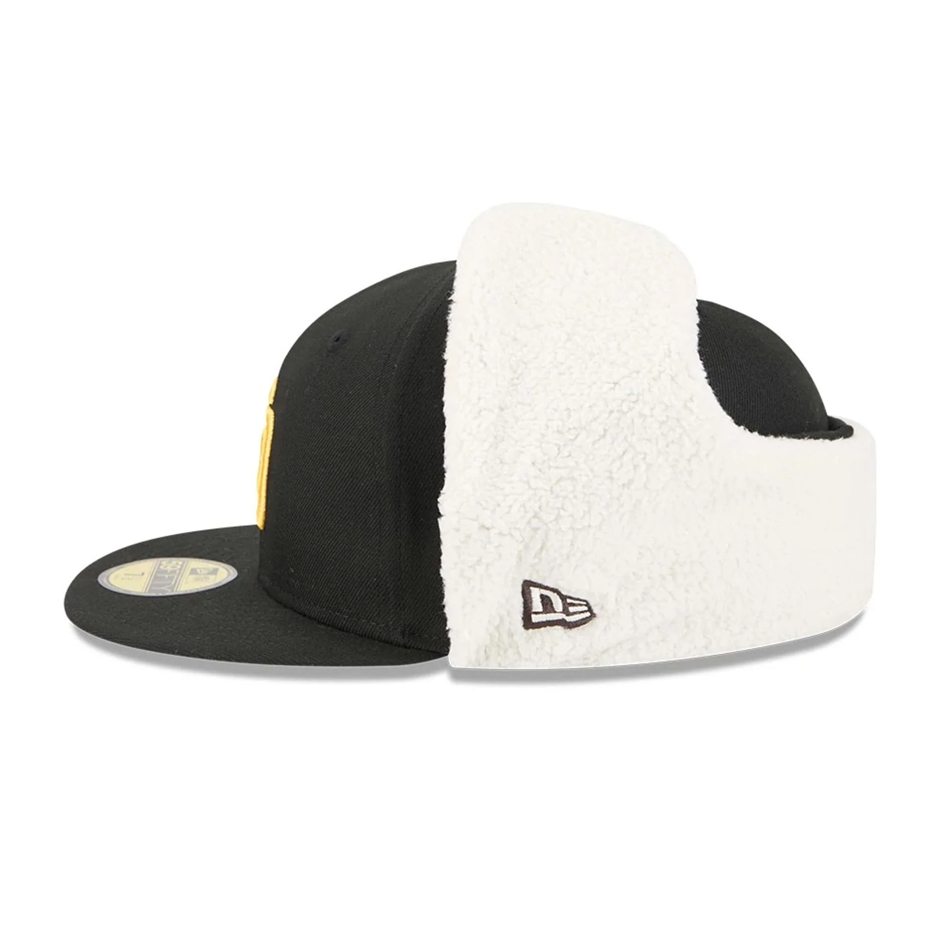 San Diego Padres MLB Classic Black Dogear 59FIFTY Fitted Cap - Image 6