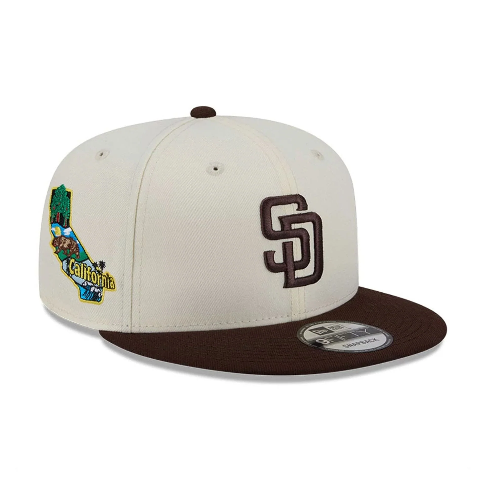 San Diego Padres MLB Localized White 9FIFTY Snapback Adjustable Cap