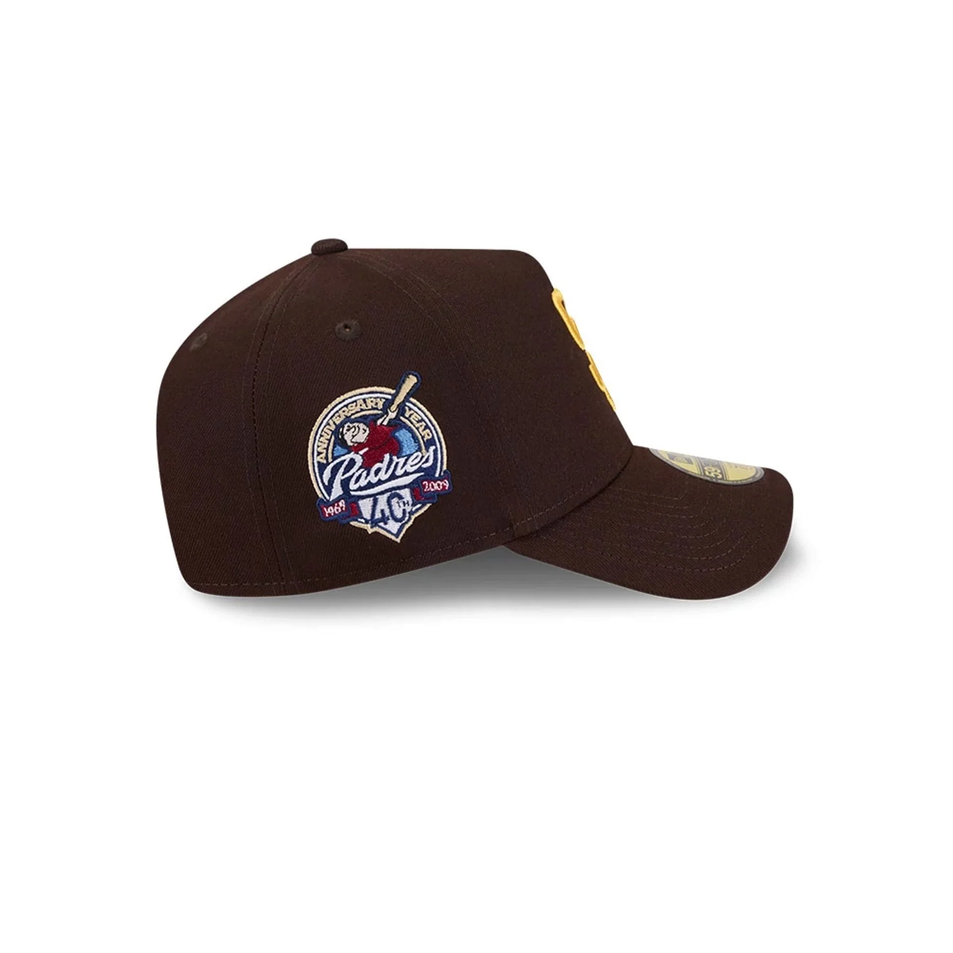 San Diego Padres MLB Team Side Dark Brown 59FORTY A-Frame Fitted Cap - Image 7