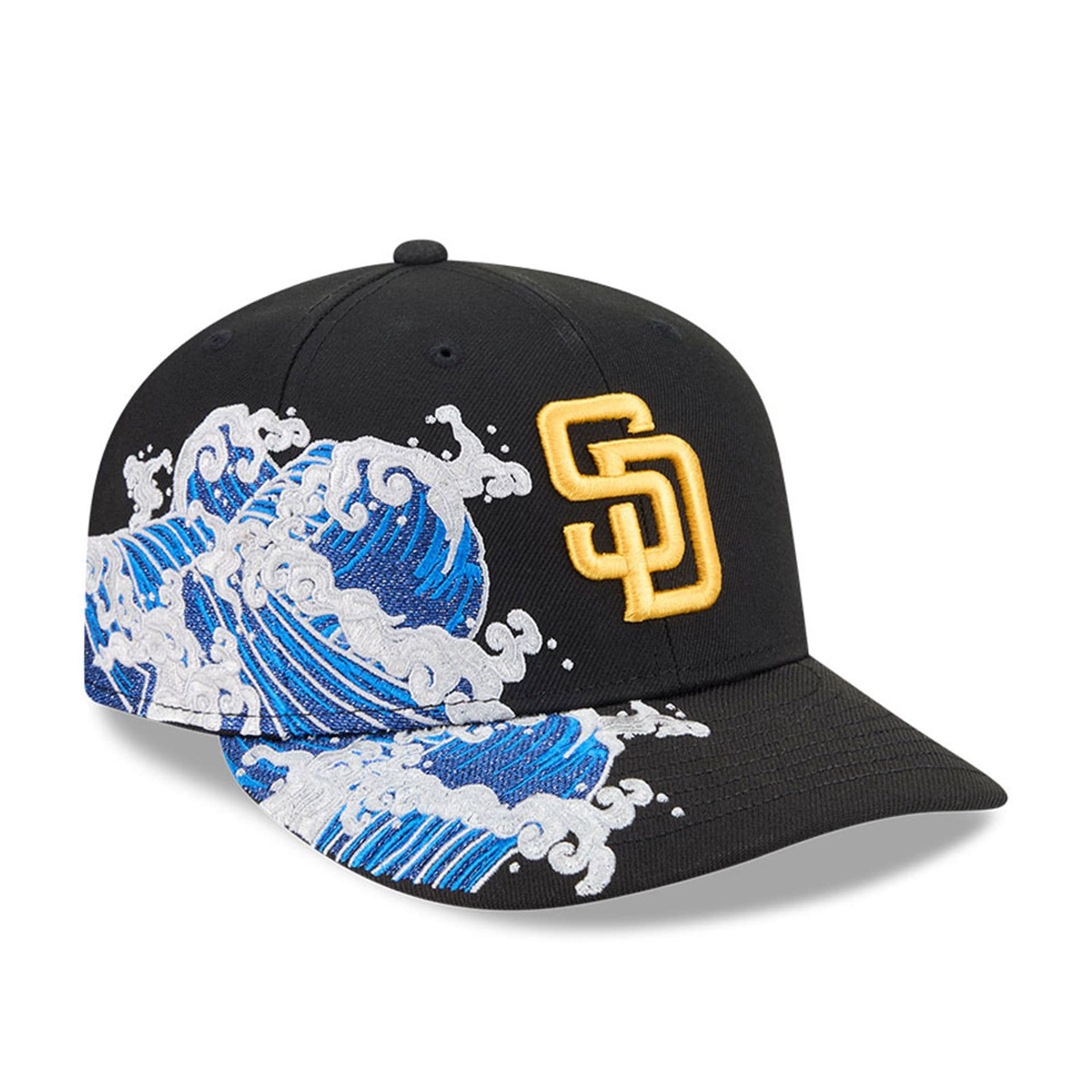 San Diego Padres MLB Vissurf Black 9FIFTY Snapback Adjustable Cap