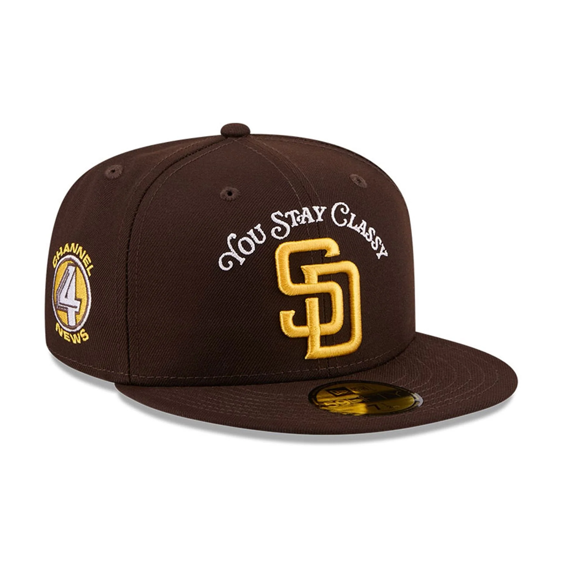 San Diego Padres MLB X Anchorman Stay Classy Black 59FIFTY Fitted Cap