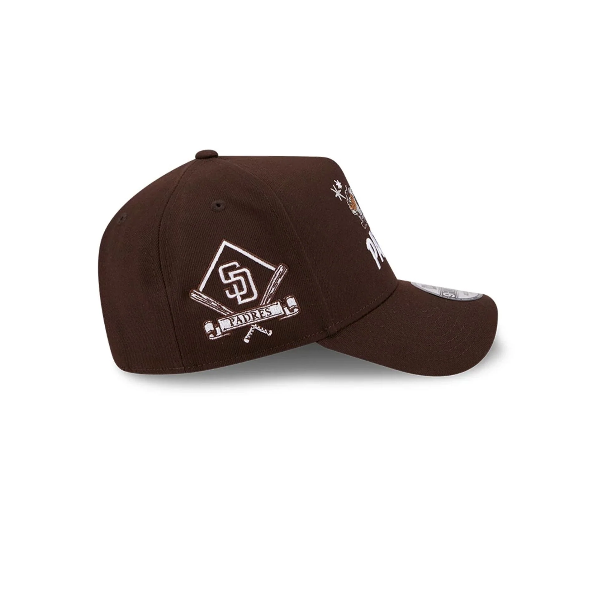 San Diego Padres MLB X Looney Tunes Dark Brown 9FORTY A-Frame Adjustable Cap - Image 6