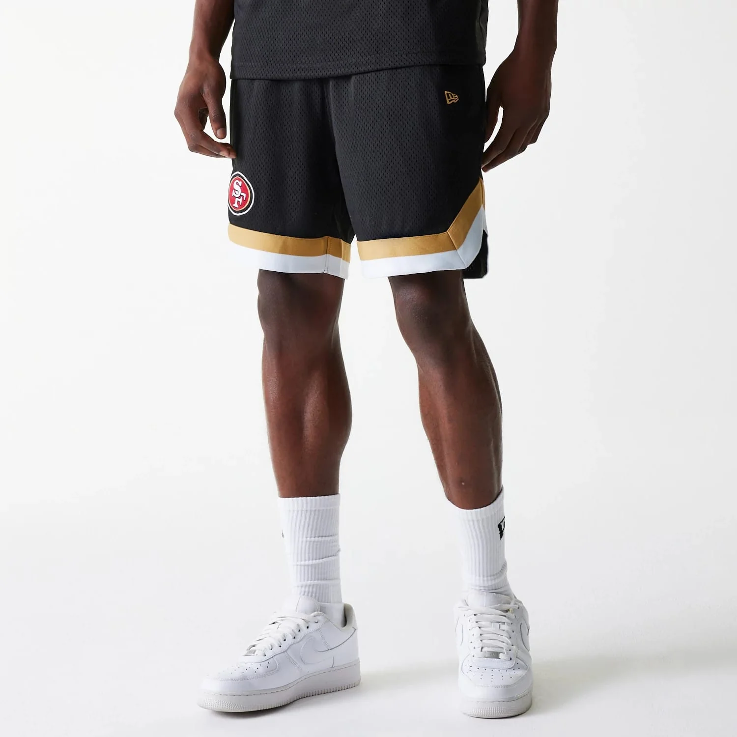 San Francisco 49ers NFL Mesh Black Shorts