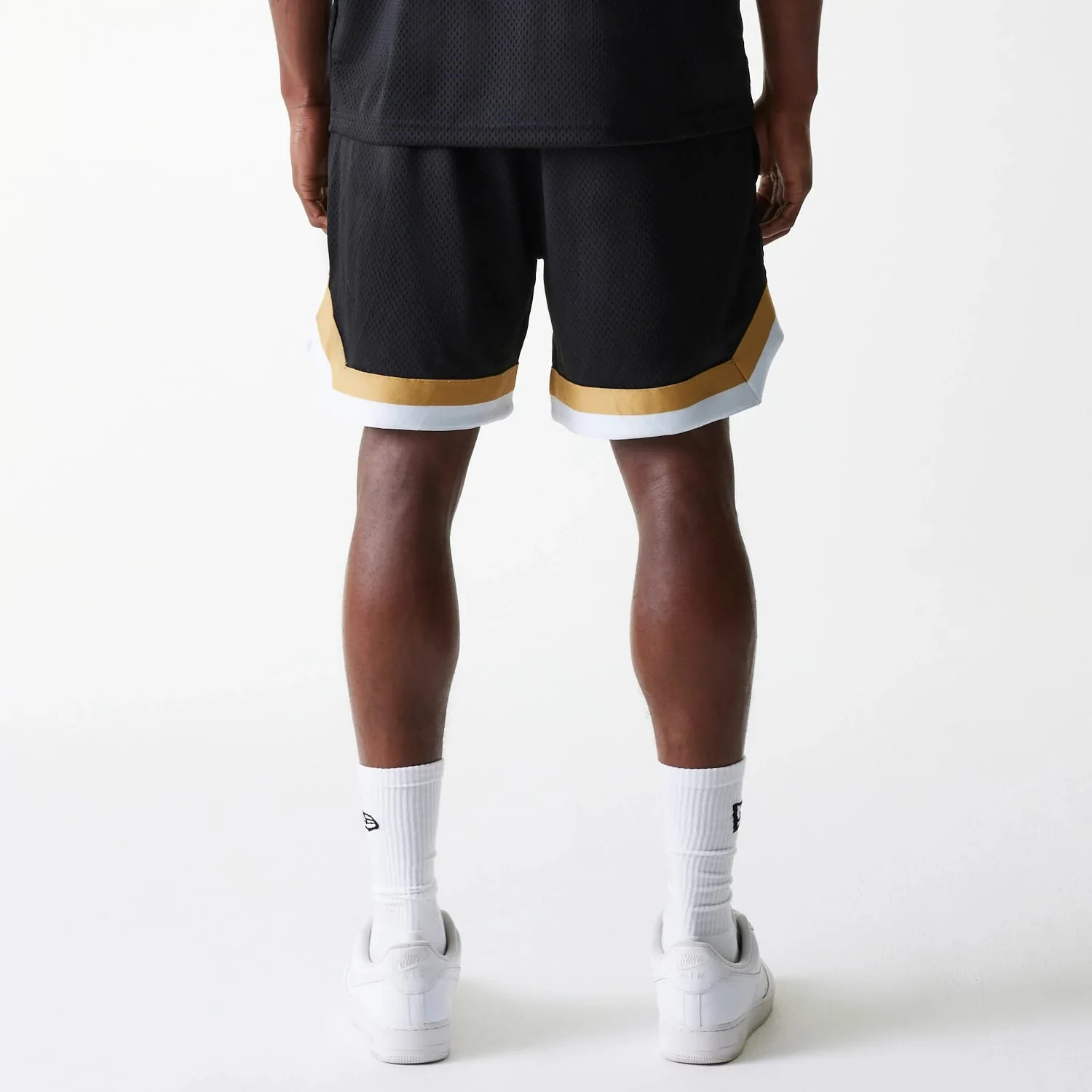 San Francisco 49ers NFL Mesh Black Shorts - Image 2