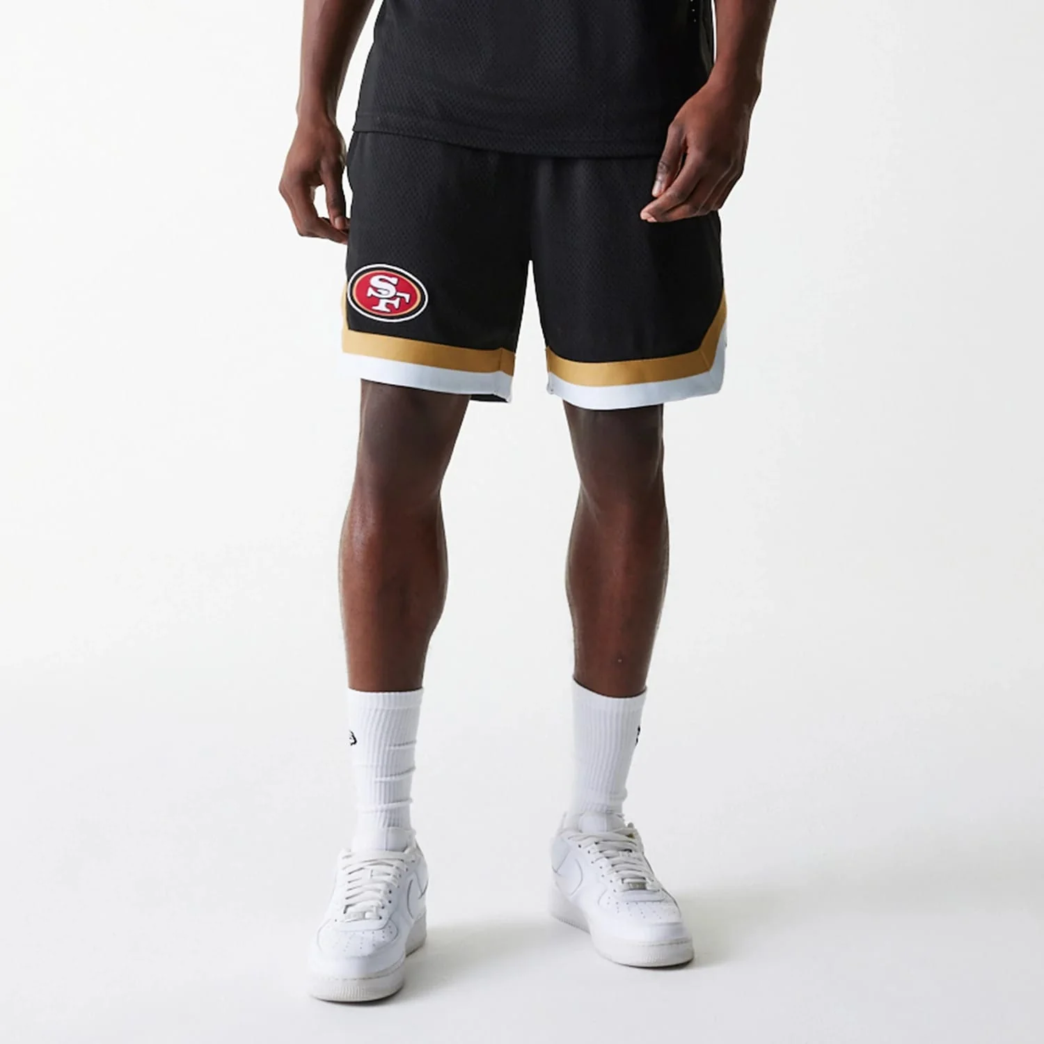 San Francisco 49ers NFL Mesh Black Shorts - Image 7