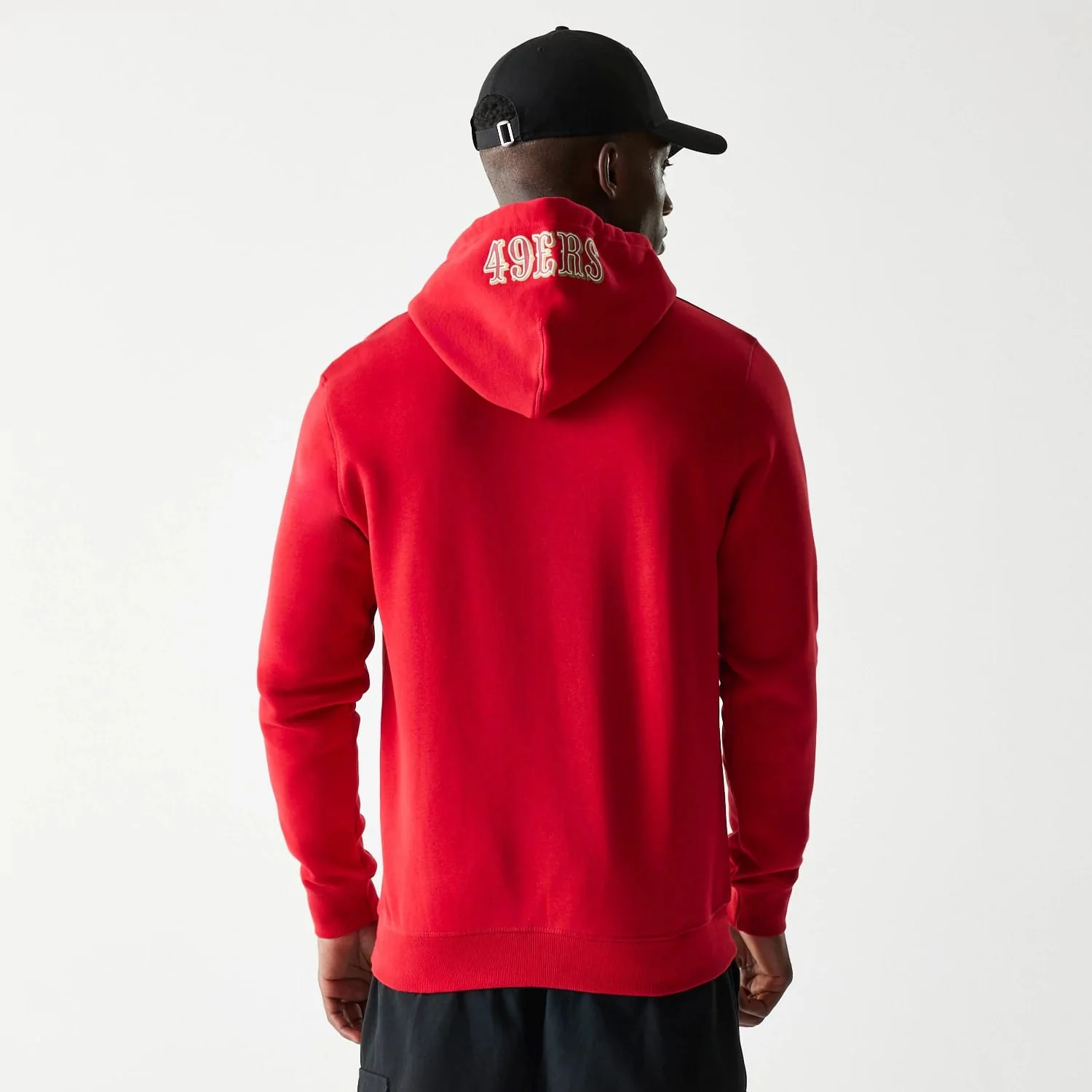 San Francisco 49ers NFL Throwback Red Pullover Hoodie - Image 2