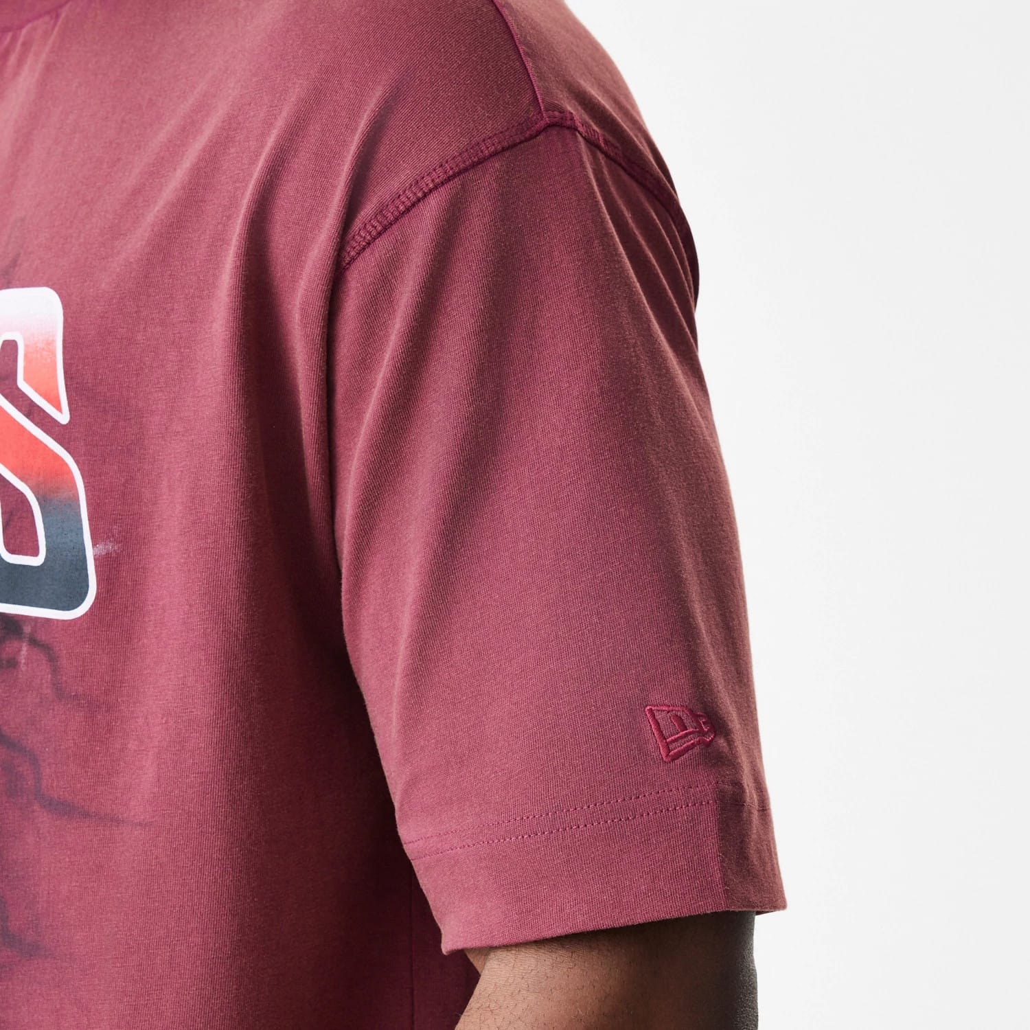 San Francisco 49ers NFL Washed Boxy Dark Red Oversized T-Shirt - Image 7