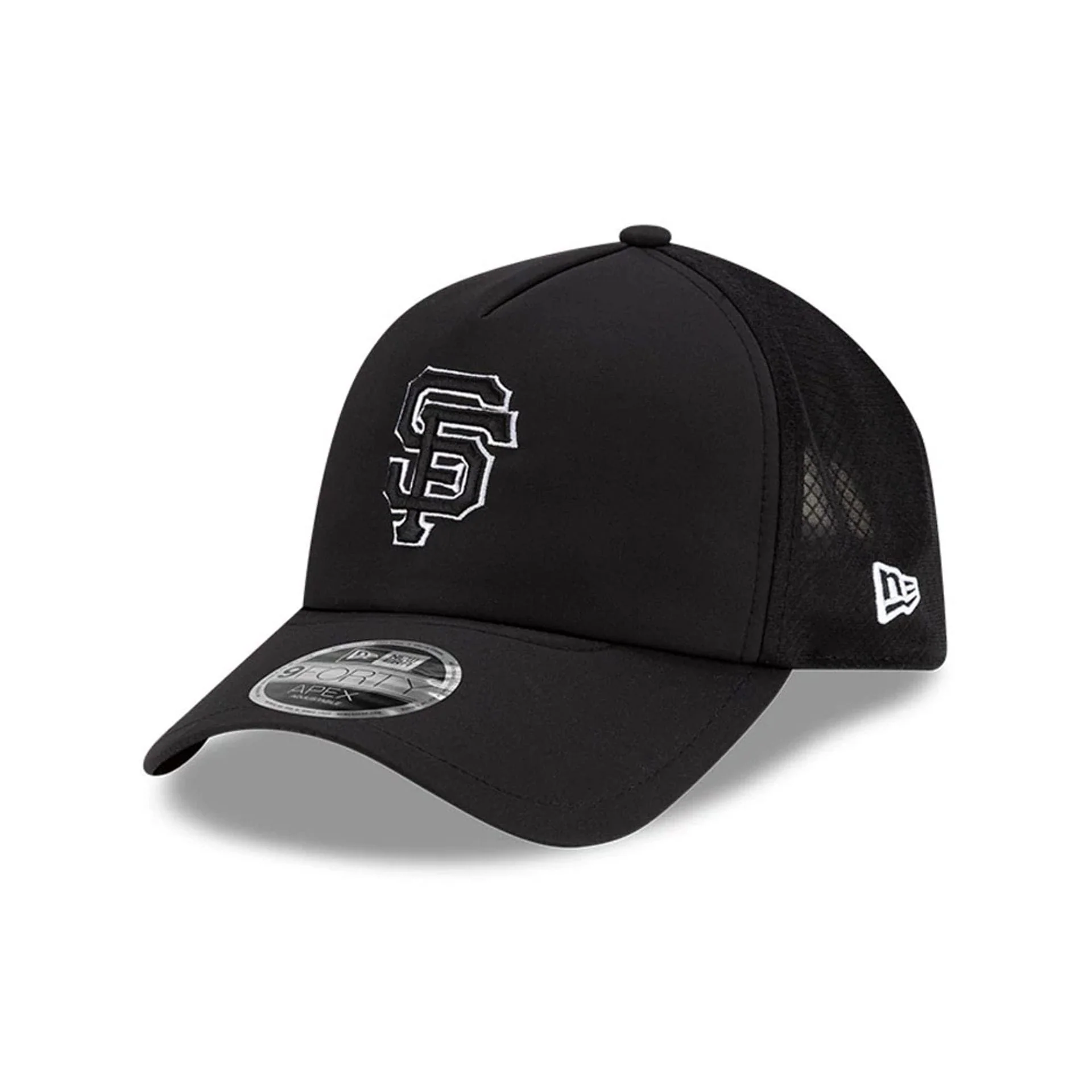 San Francisco Giants MLB Batting Practice 2026 Black 9FORTY Apex Adjustable Cap