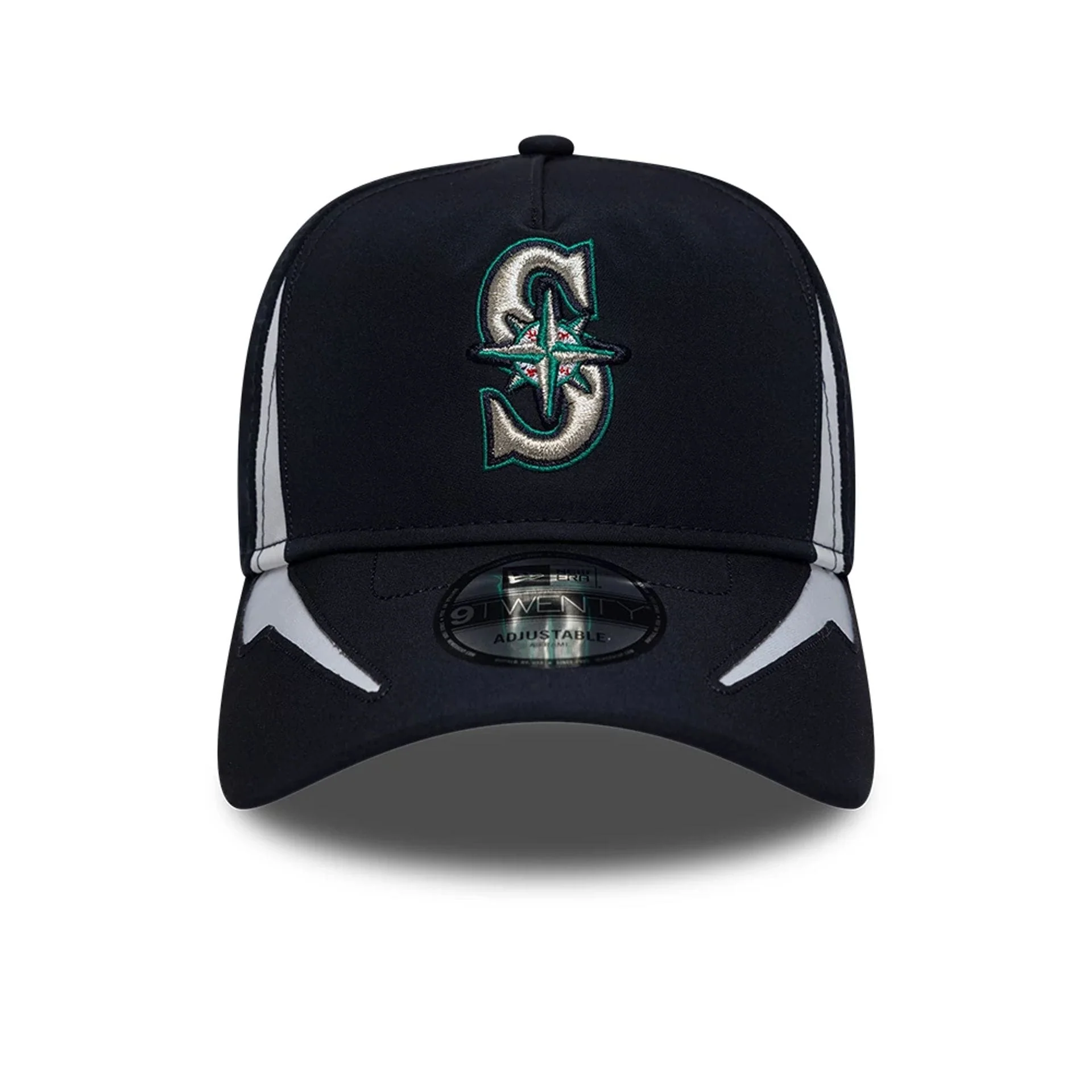 Seattle Mariners MLB Panel Navy 9TWENTY A-Frame Adjustable Cap - Image 3