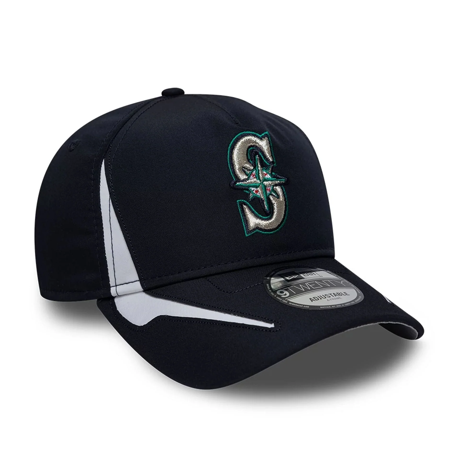 Seattle Mariners MLB Panel Navy 9TWENTY A-Frame Adjustable Cap - Image 4