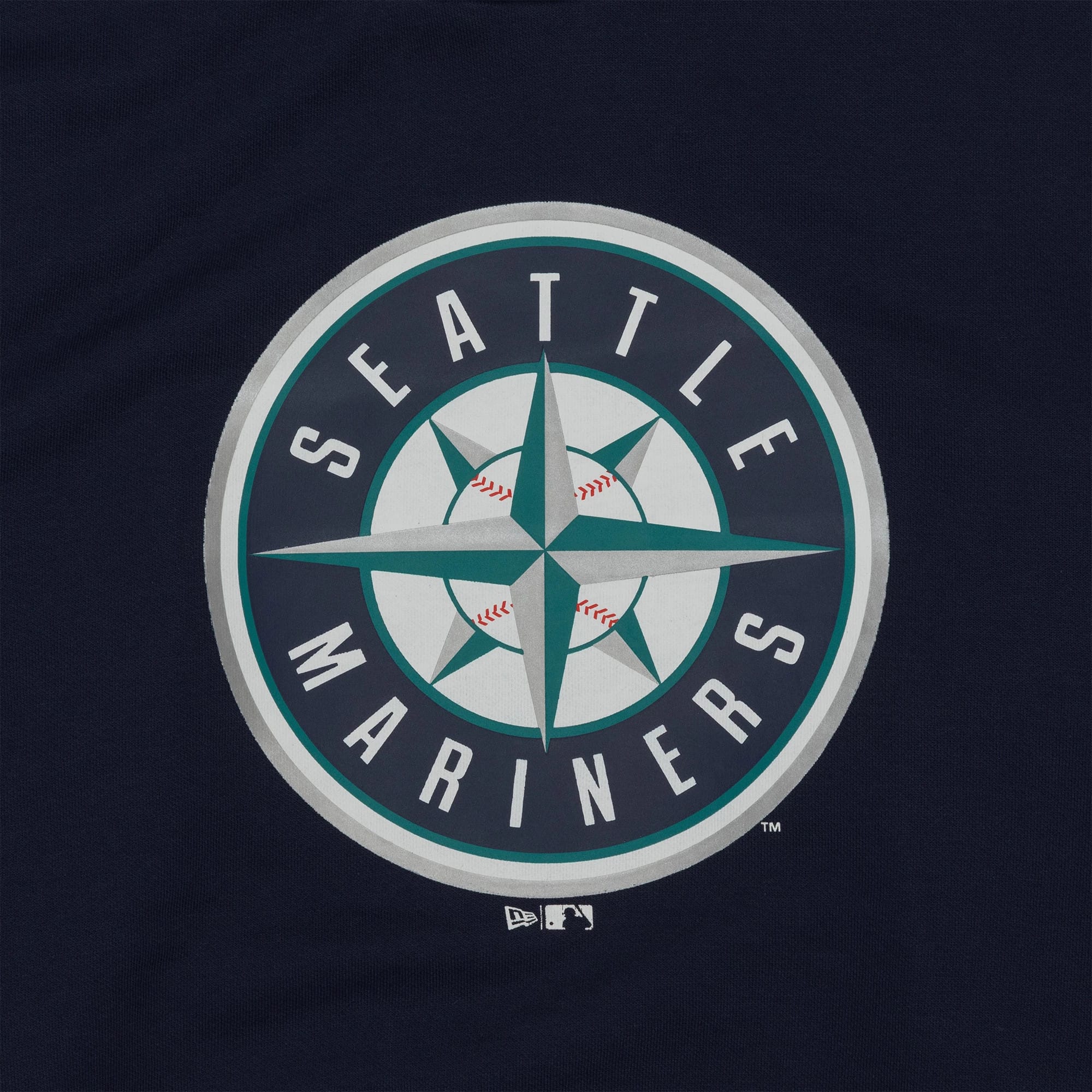Seattle Mariners MLB Regular Dark Blue Pullover Hoodie - Image 3