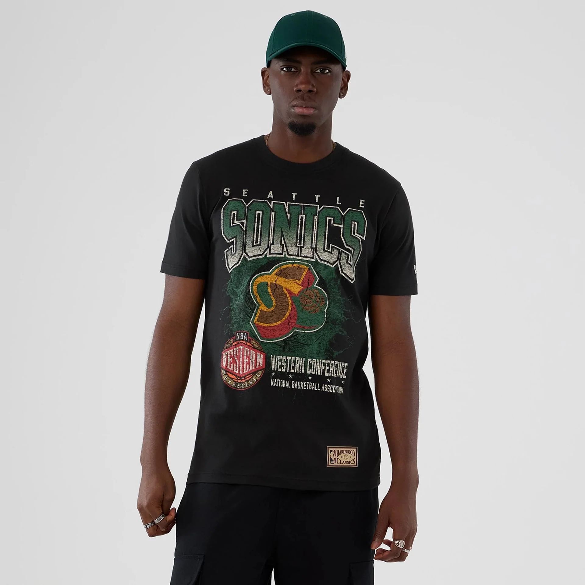Seattle Supersonics NBA Hardwood Classic Black T-Shirt