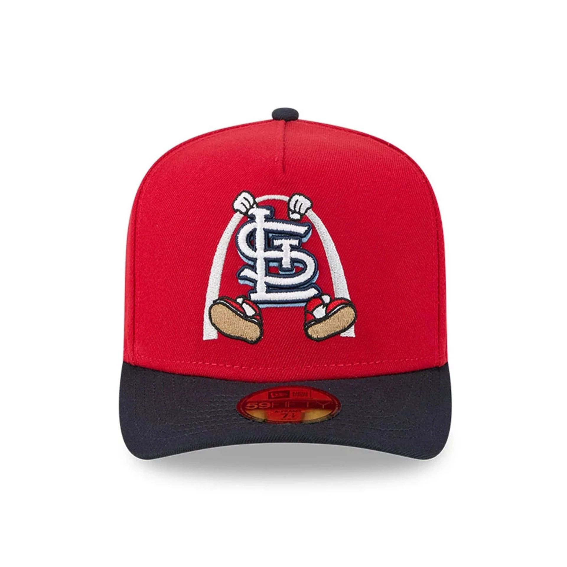 St. Louis Cardinals MLB Cartoon Red 59FIFTY A-Frame Fitted Cap - Image 3